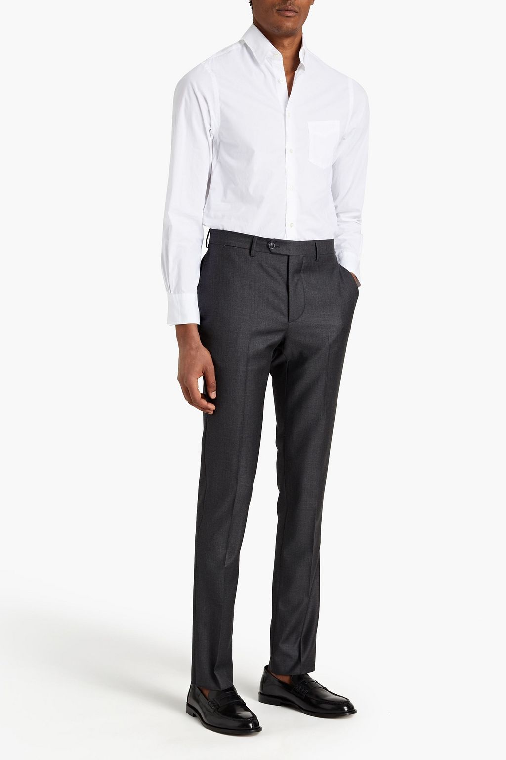 OFFICINE GÉNÉRALE Paul tapered wool-flannel pants