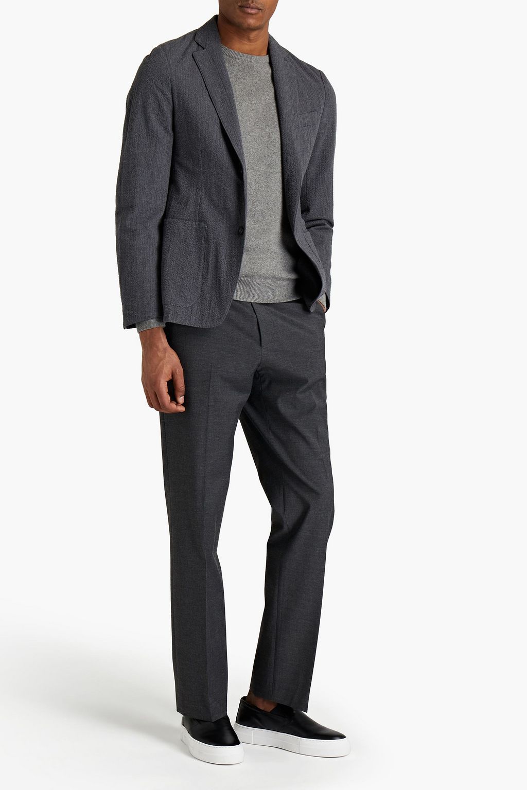 OFFICINE GÉNÉRALE Cotton-seersucker blazer