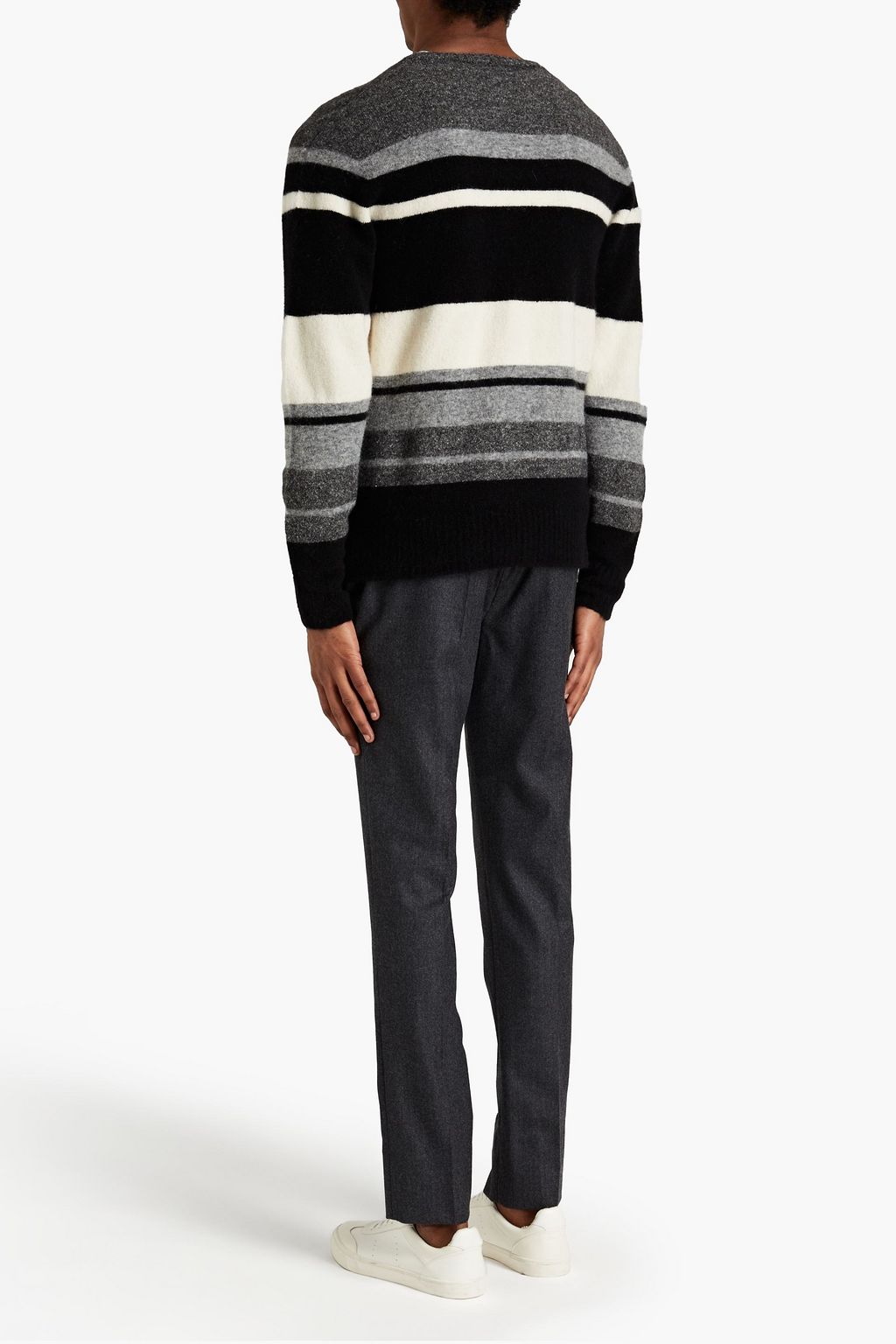 OFFICINE GÉNÉRALE Marco striped alpaca-blend sweater