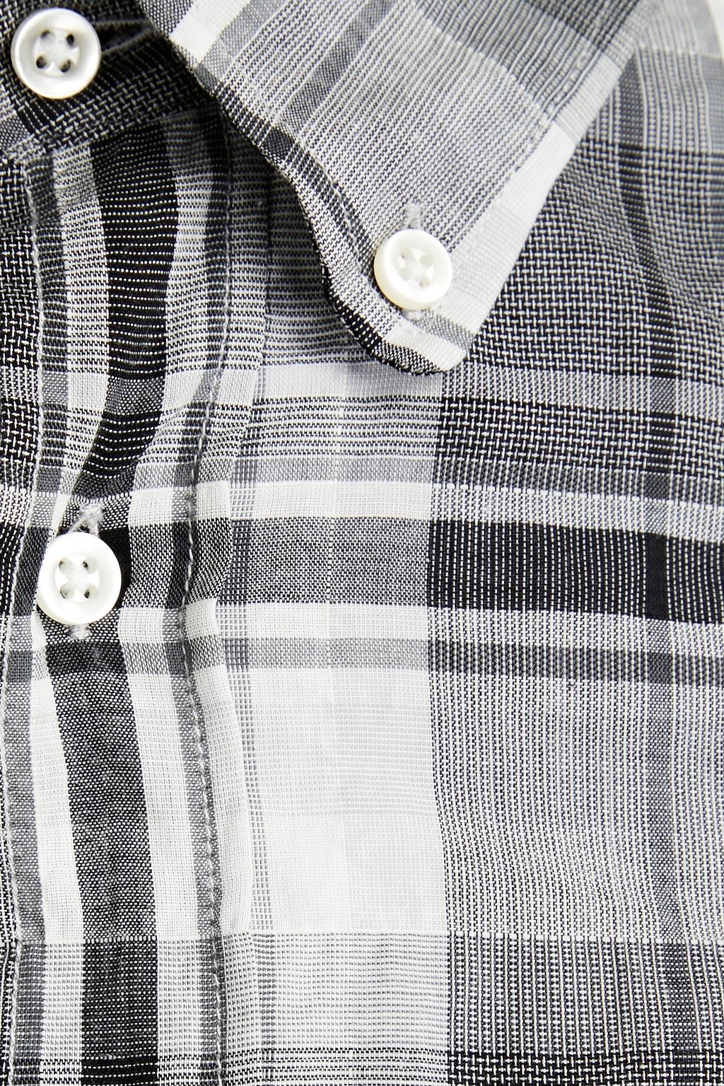 OFFICINE GÉNÉRALE BD checked cotton-blend jacquard shirt