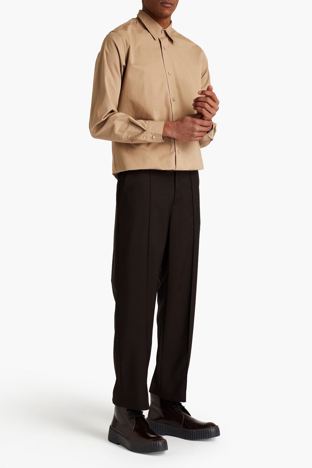 OFFICINE GÉNÉRALE Stan cotton-poplin overshirt