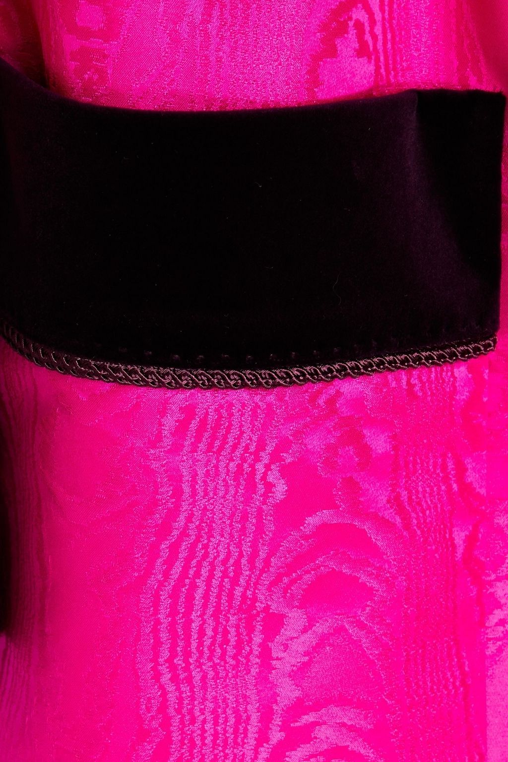 DOLCE&GABBANA Velvet-trimmed moire coat