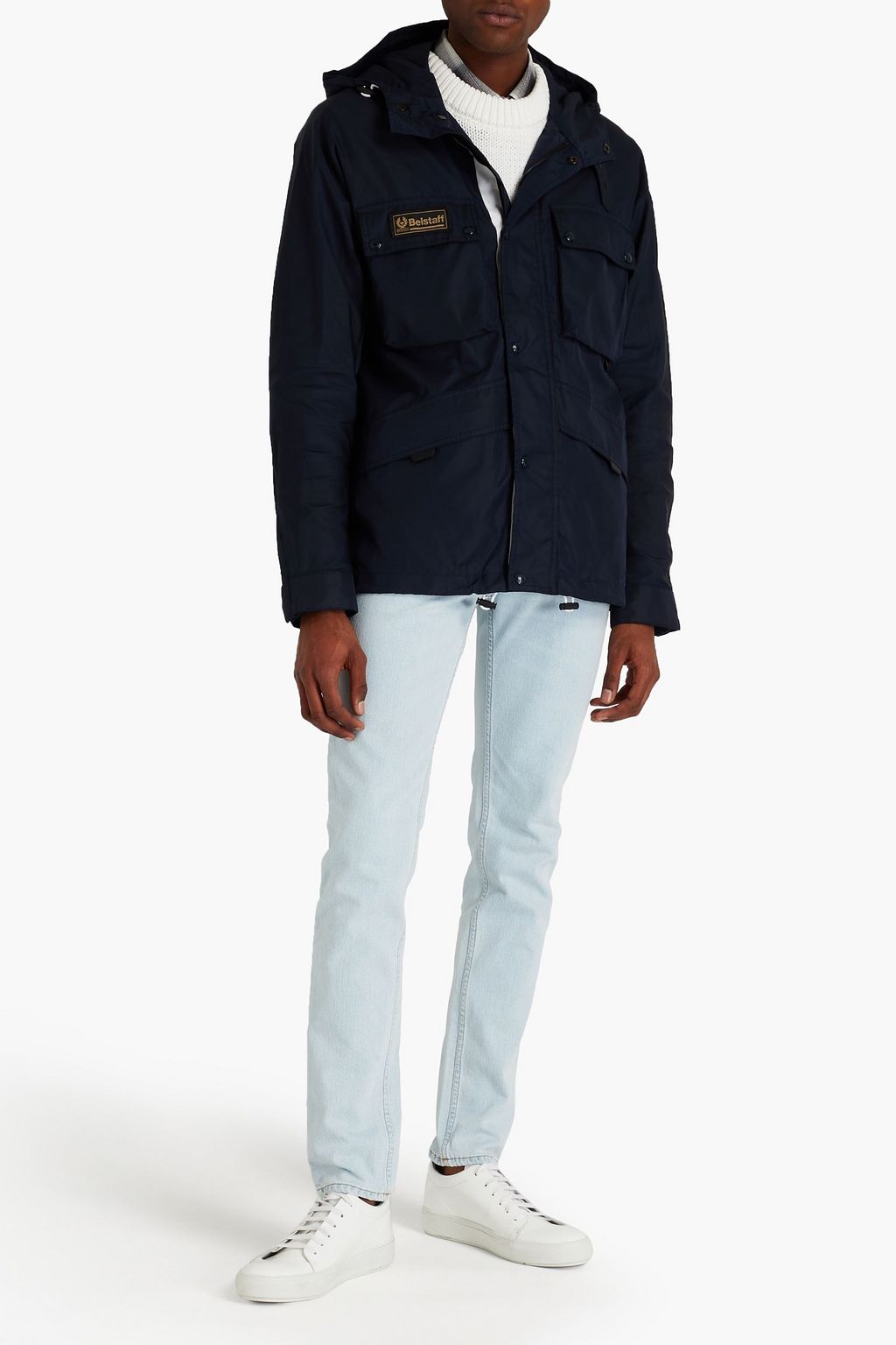 BELSTAFF Logo-appliquéd shell hooded parka
