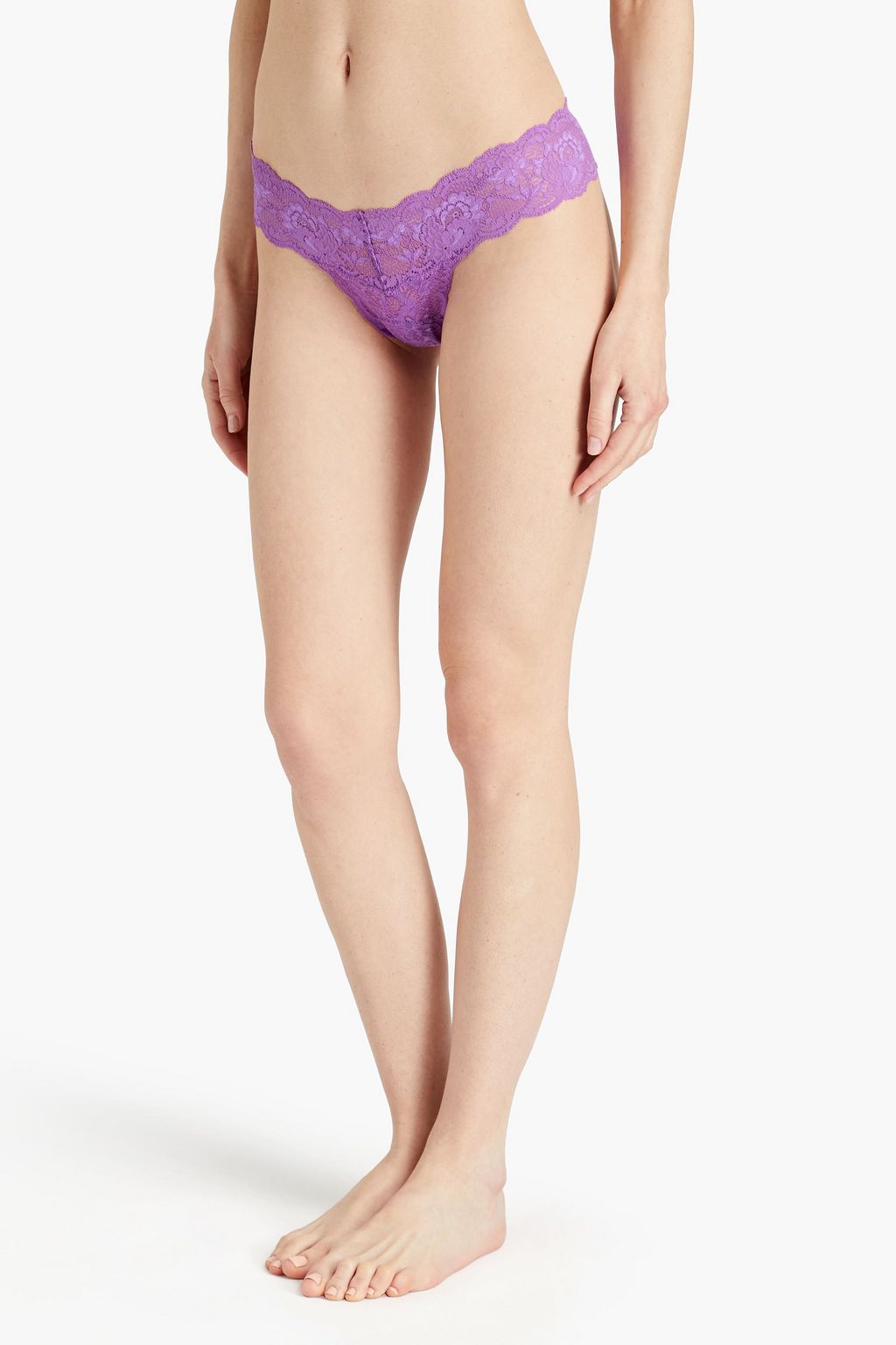 COSABELLA Never Say Never set of three stretch-lace low-rise thongs