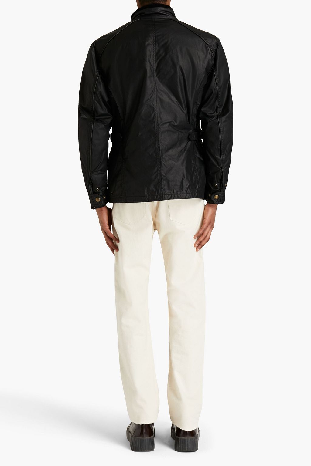 BELSTAFF Tourmaster logo-appliquéd waxed cotton-blend jacket