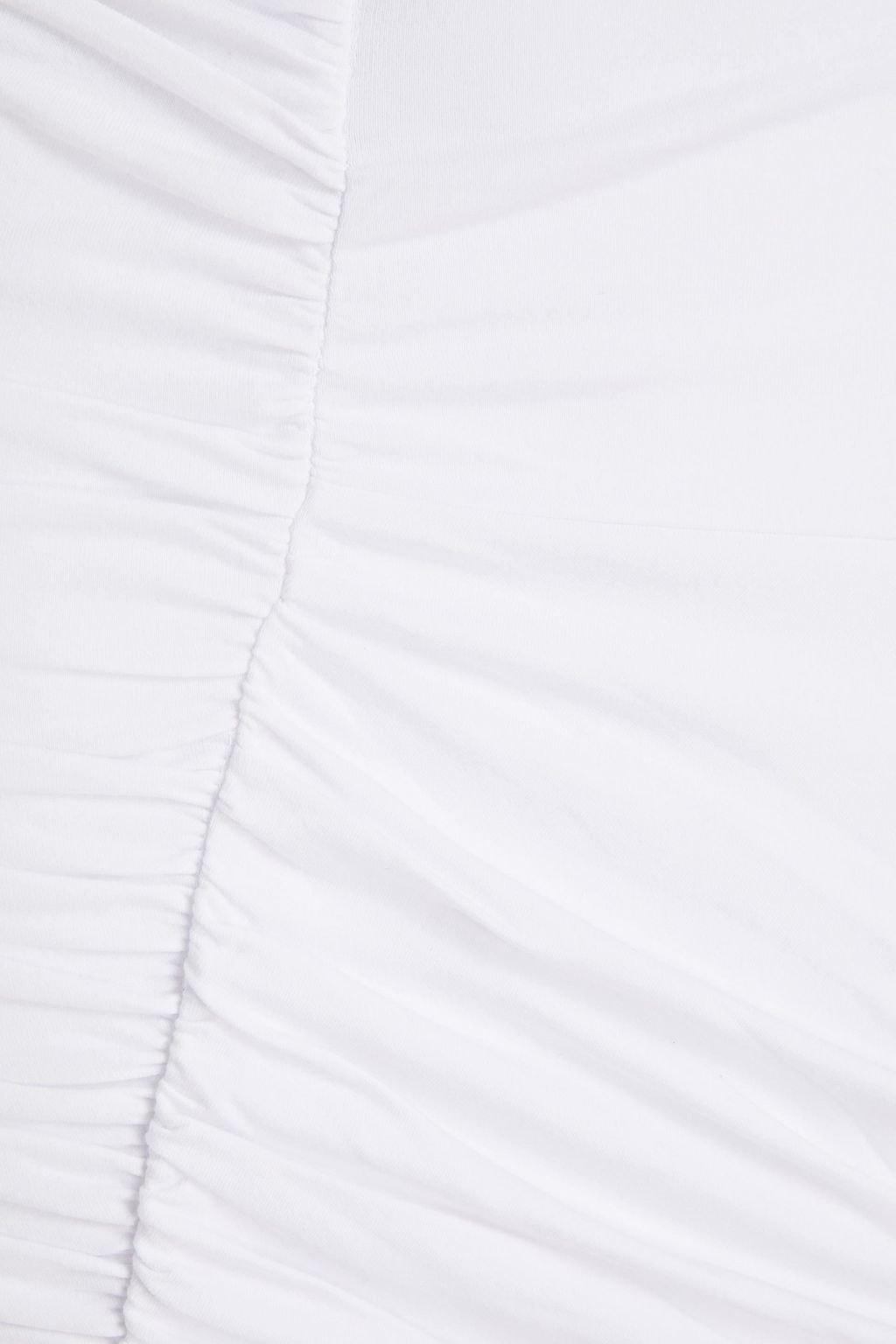 IRO Rollas ruched stretch-cotton jersey mini skirt