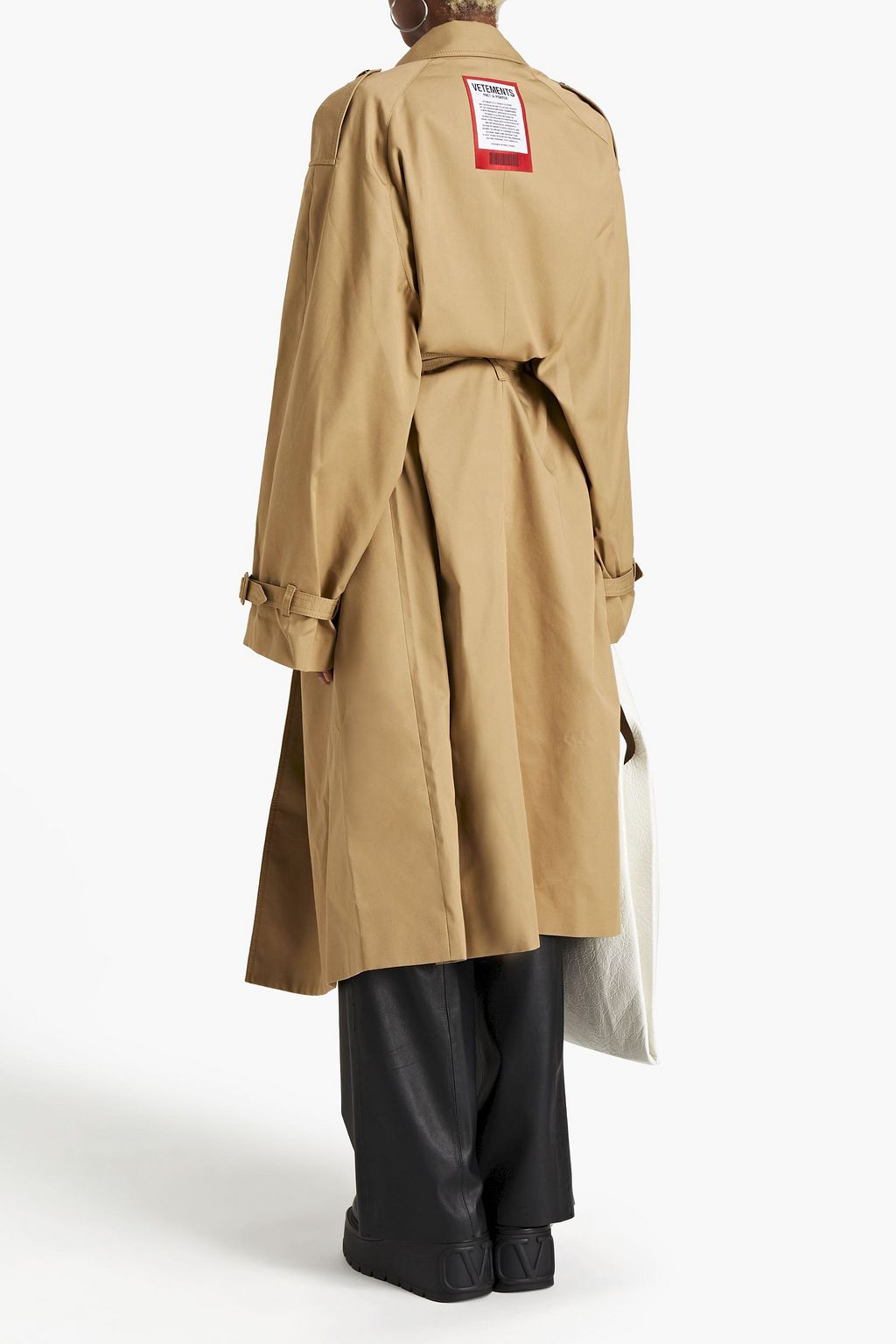 VETEMENTS Gabardine trench coat