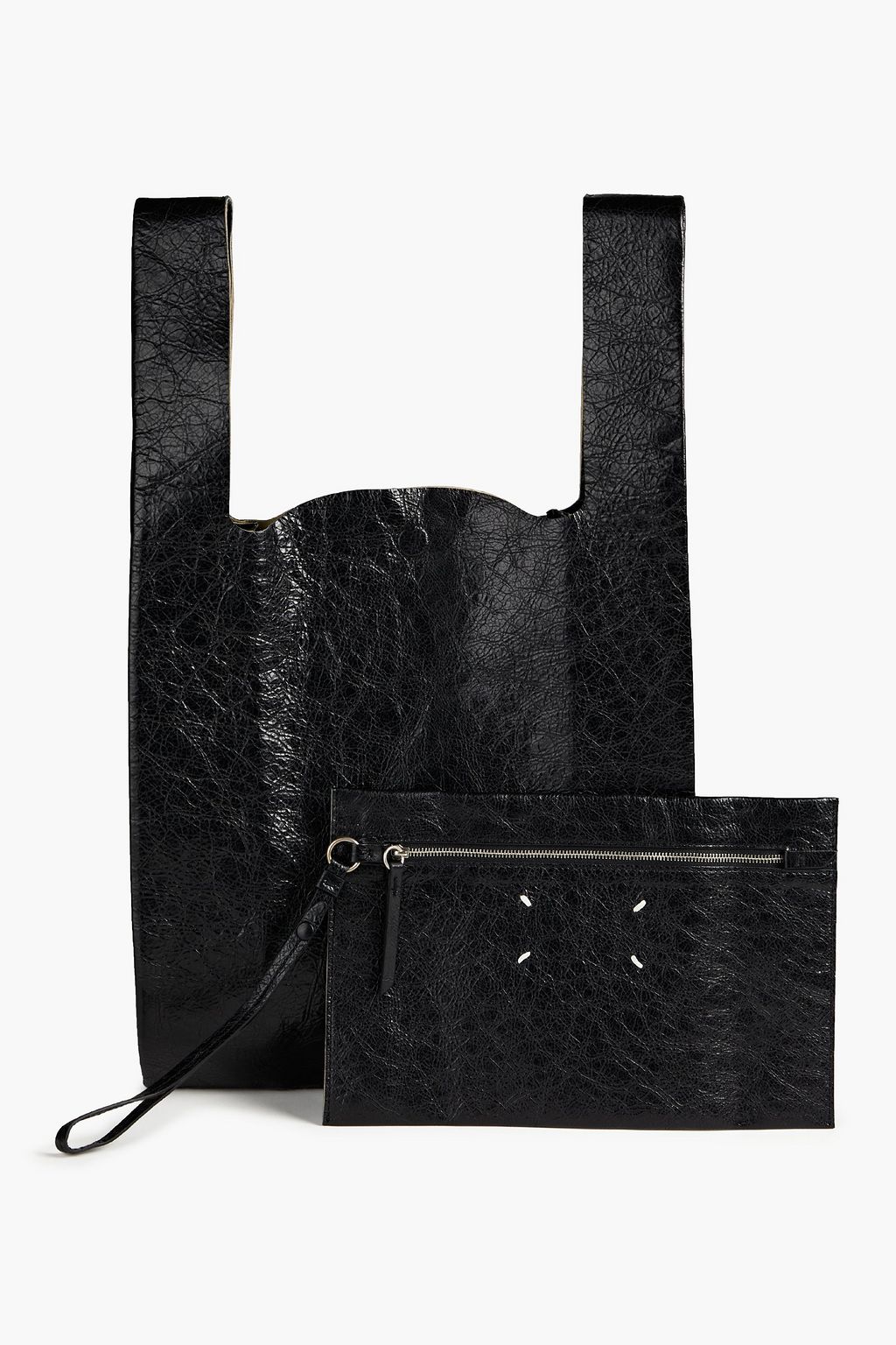 MAISON MARGIELA Crinkled leather tote