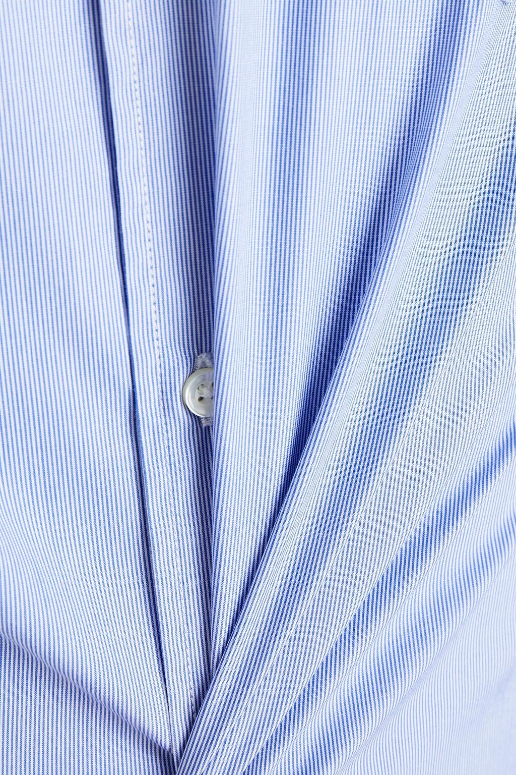 OFFICINE GÉNÉRALE Lipp striped cotton-poplin shirt
