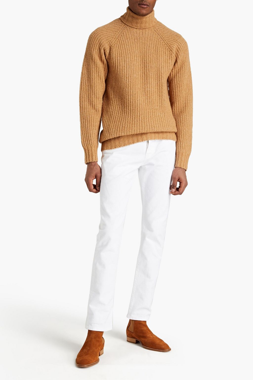 OFFICINE GÉNÉRALE Ribbed-knit turtleneck sweater