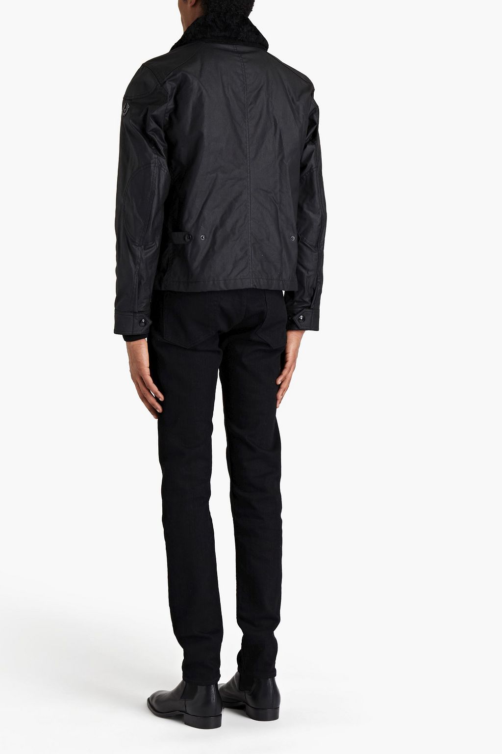 BELSTAFF Patrol shearling-trimmed waxed-cotton jacket