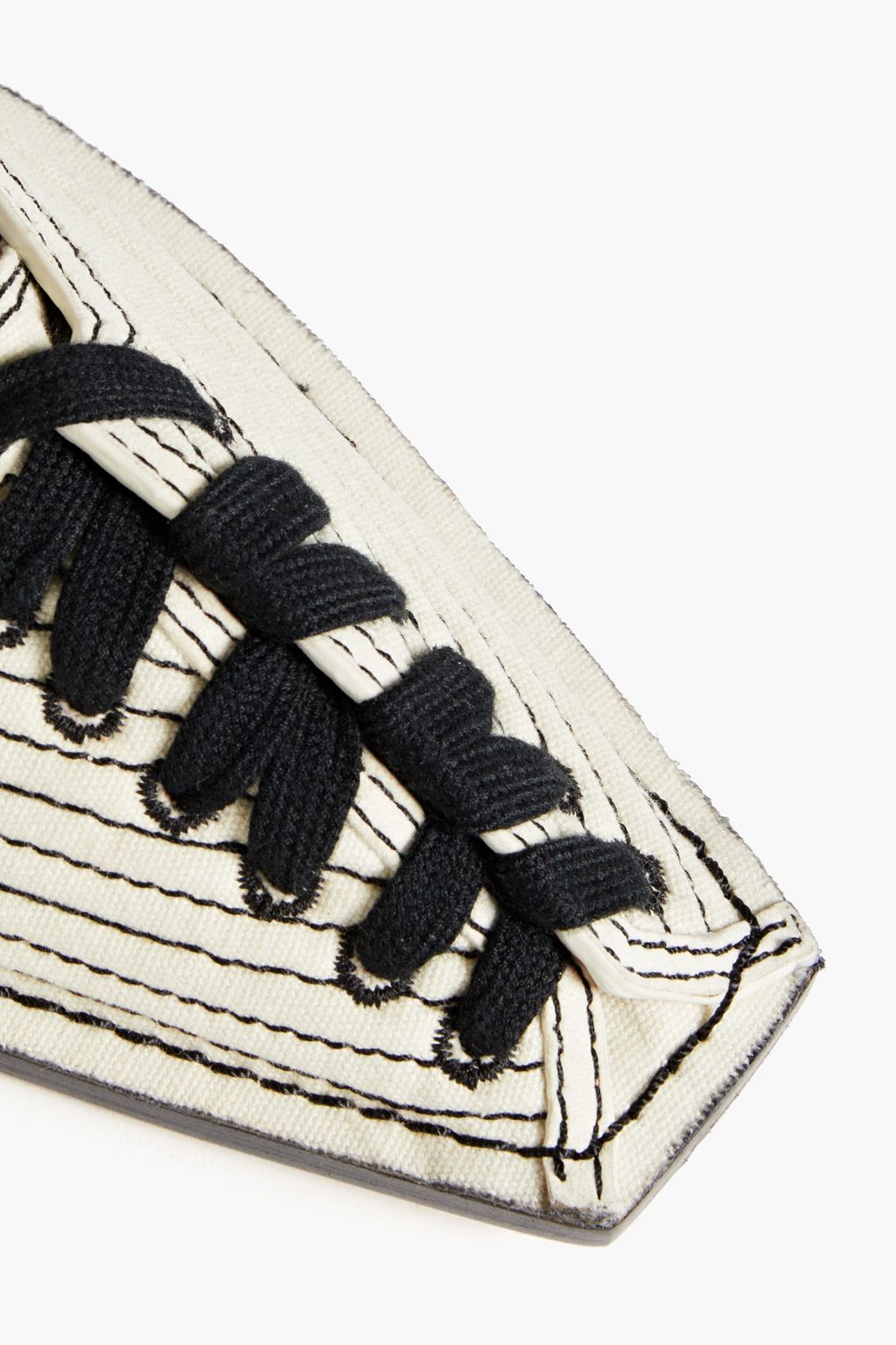 ZIMMERMANN Slippers aus gestepptem Canvas mit Schnürung