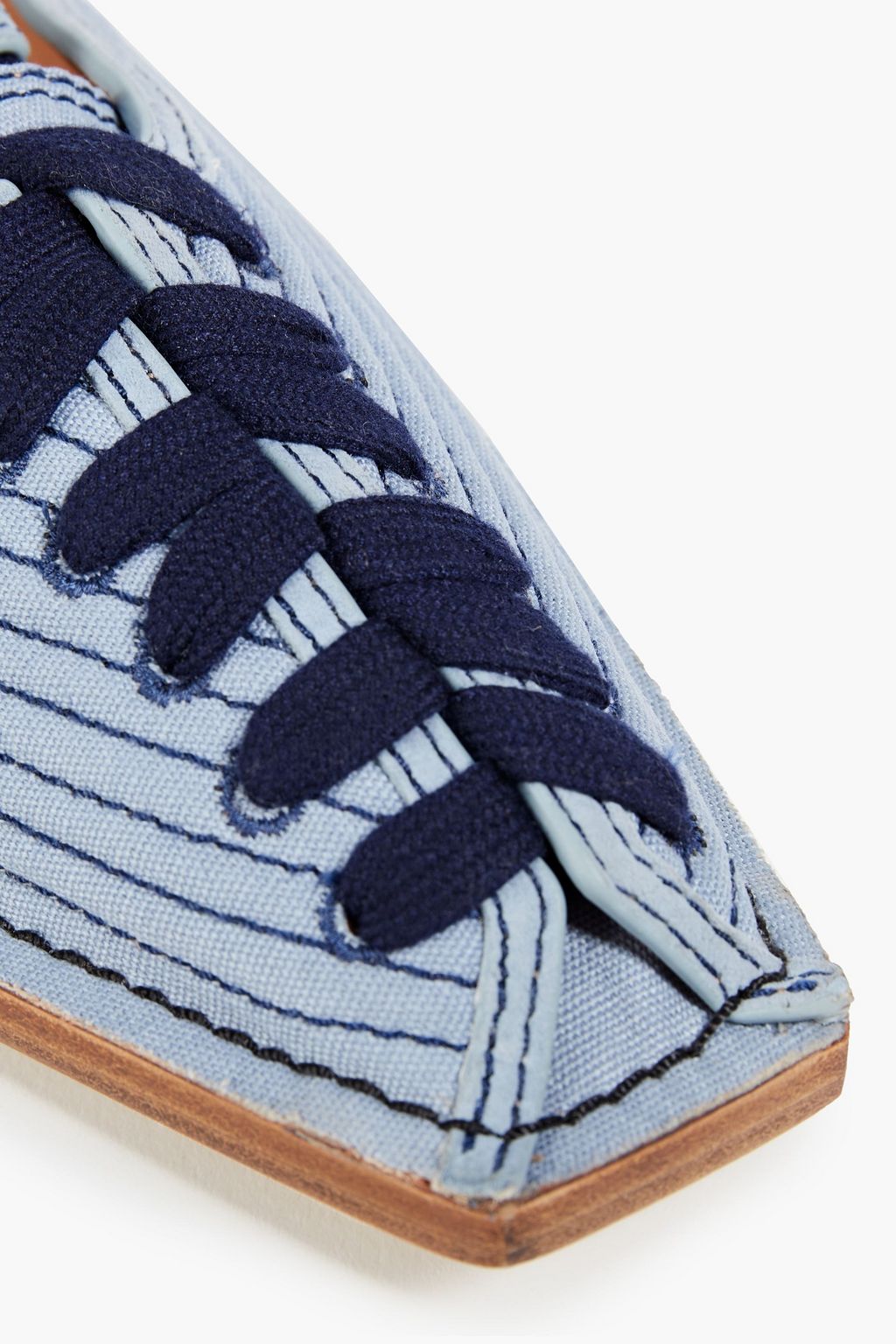 ZIMMERMANN レースアップ キルティングキャンバス スリッポン