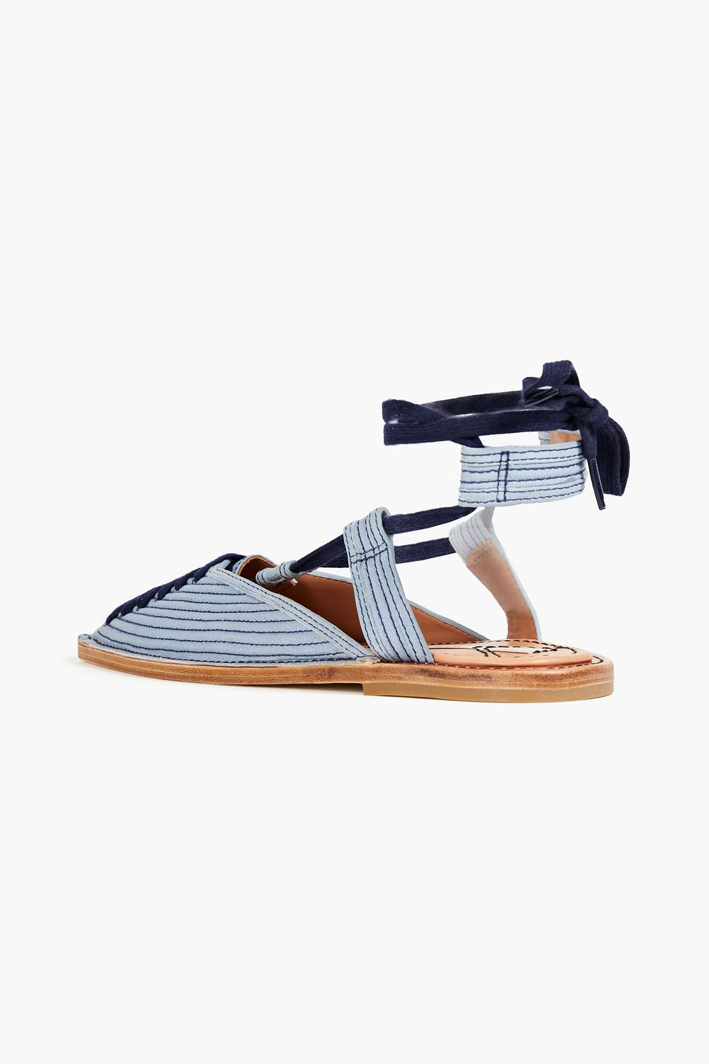 ZIMMERMANN レースアップ キルティングキャンバス スリッポン