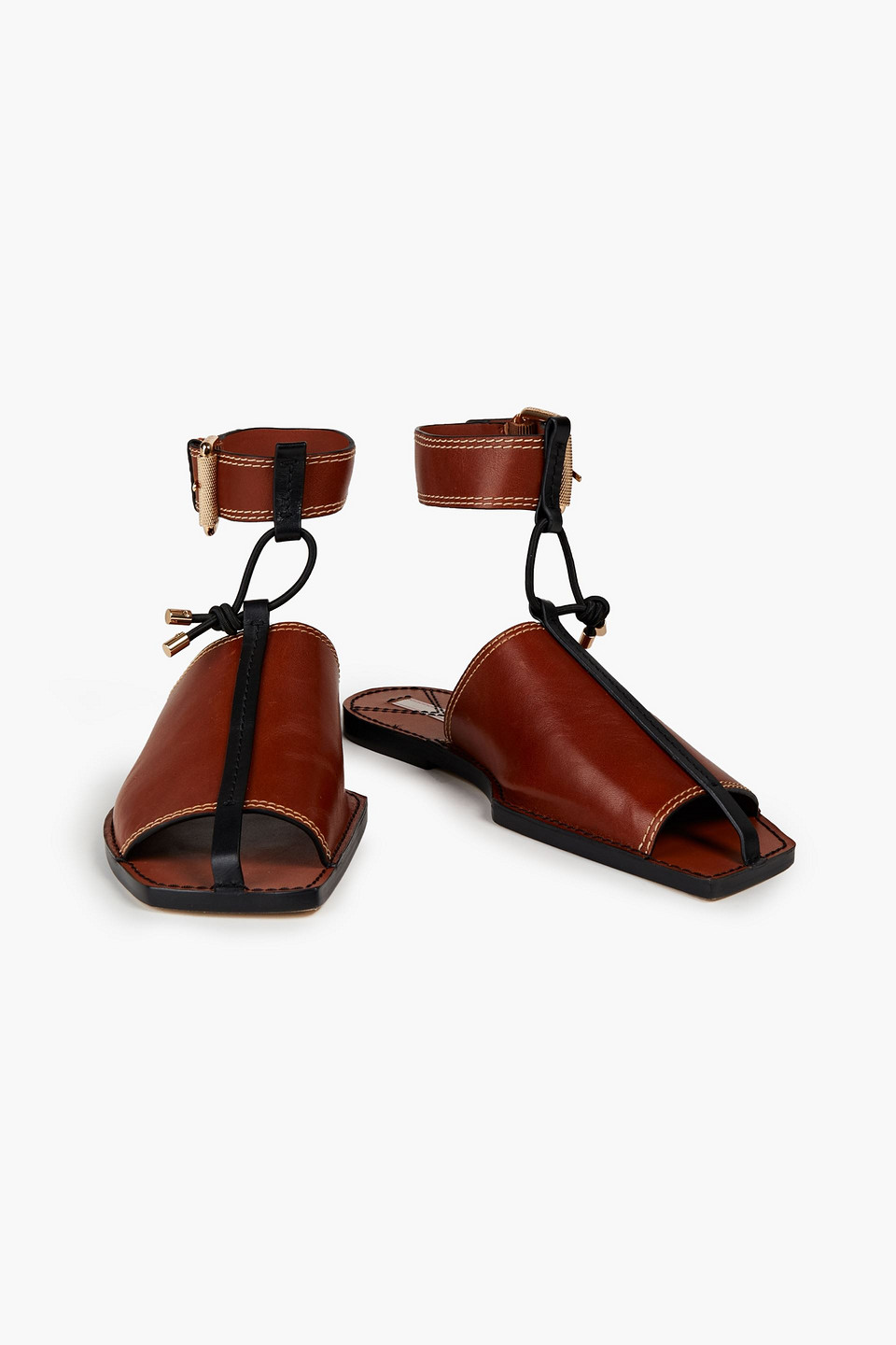 Zimmermann Leather Sandals In Brown