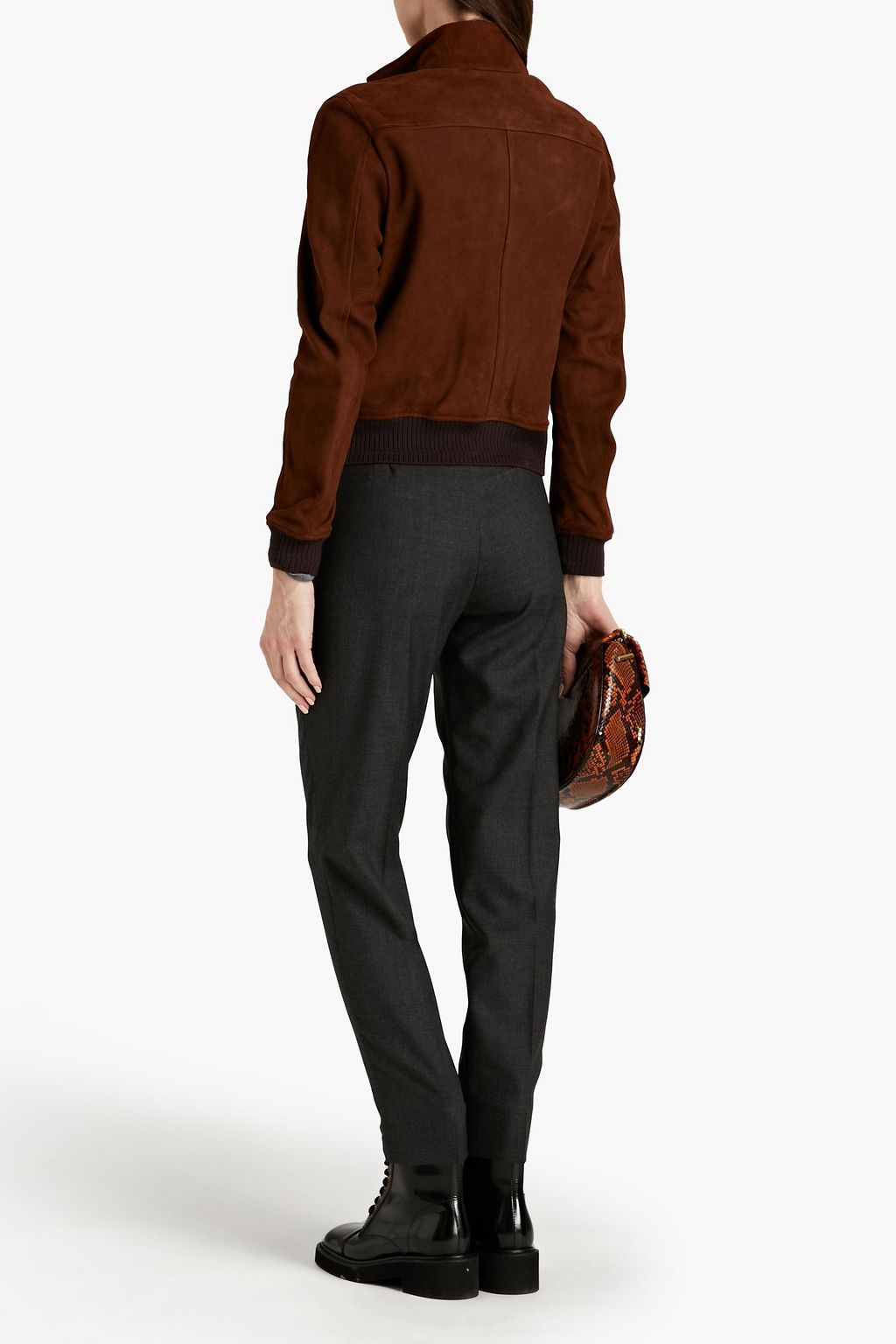 BELSTAFF Amelia suede bomber jacket