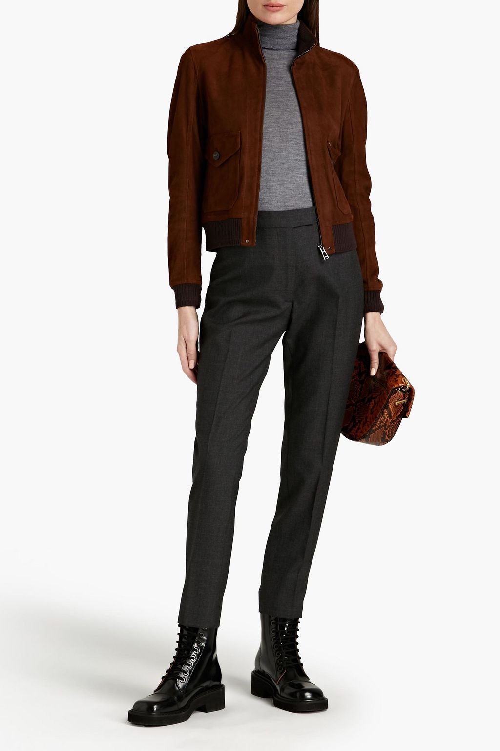 BELSTAFF Amelia suede bomber jacket