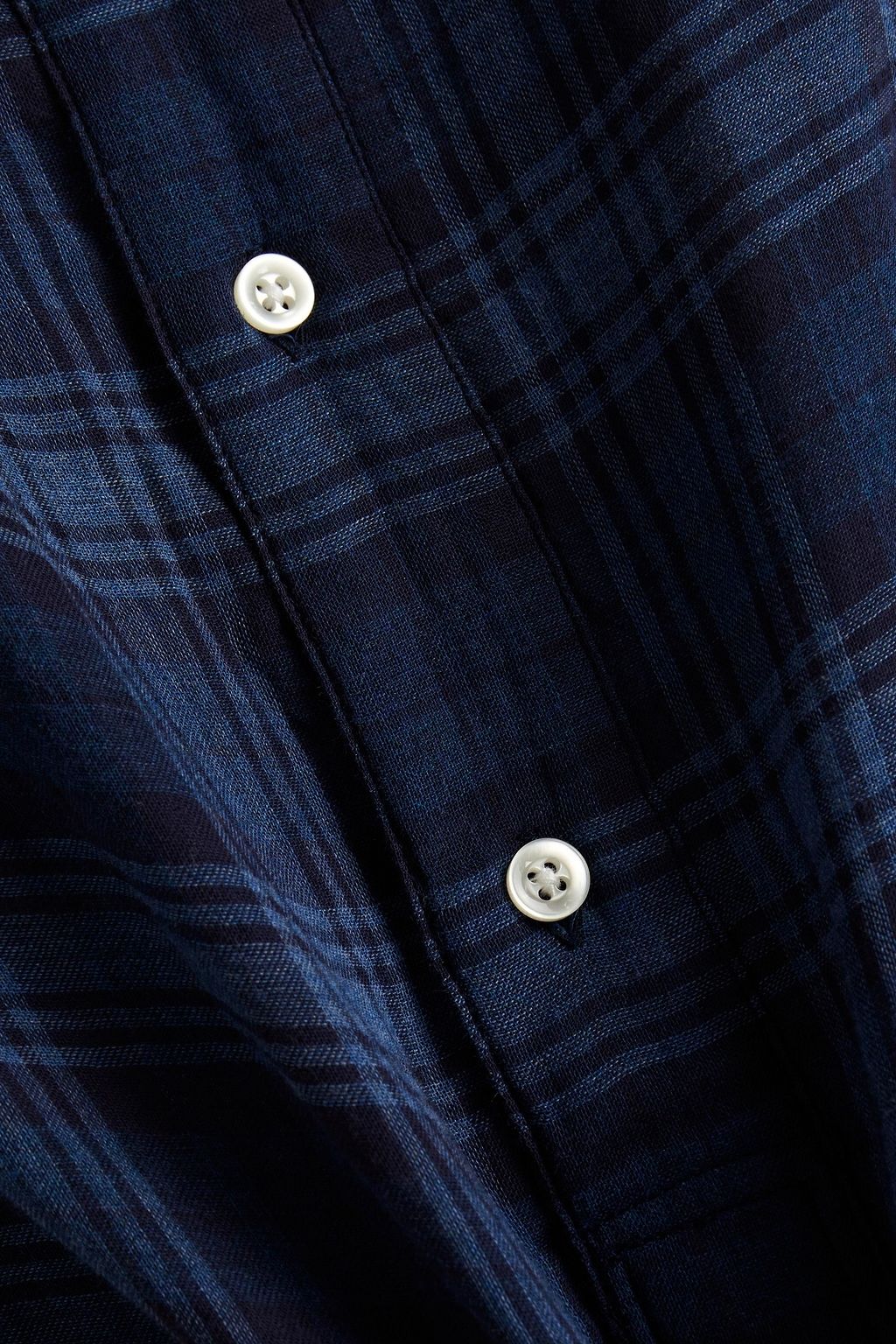 OFFICINE GÉNÉRALE Austin checked cotton-jacquard shirt