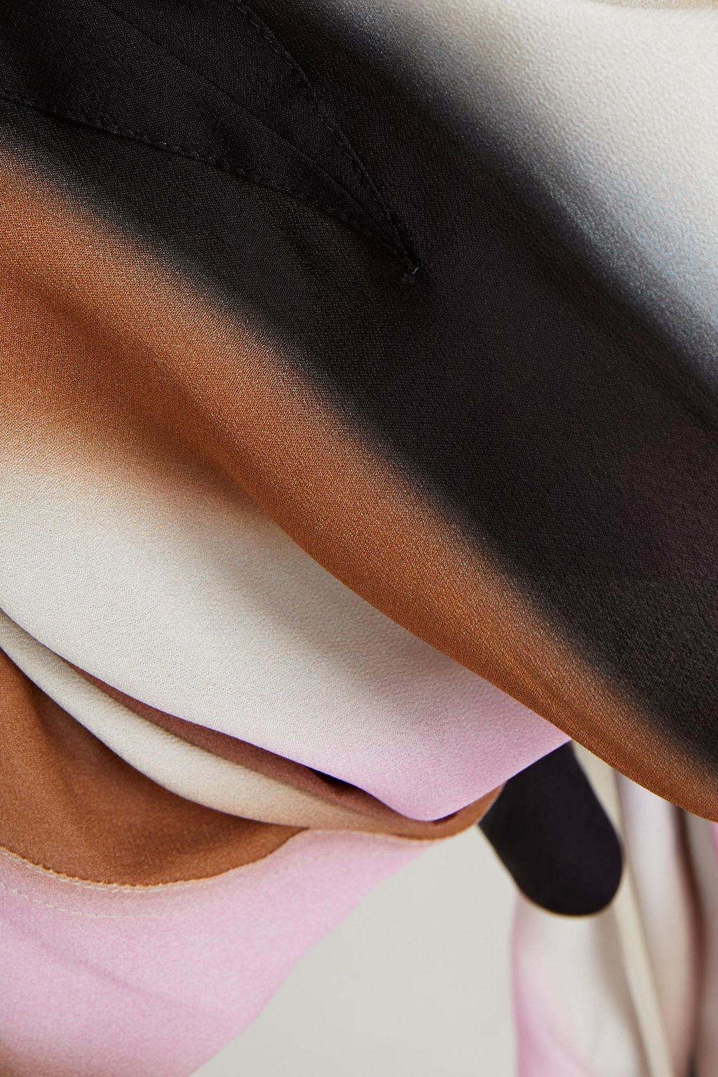 RICK OWENS Striped georgette maxi dress