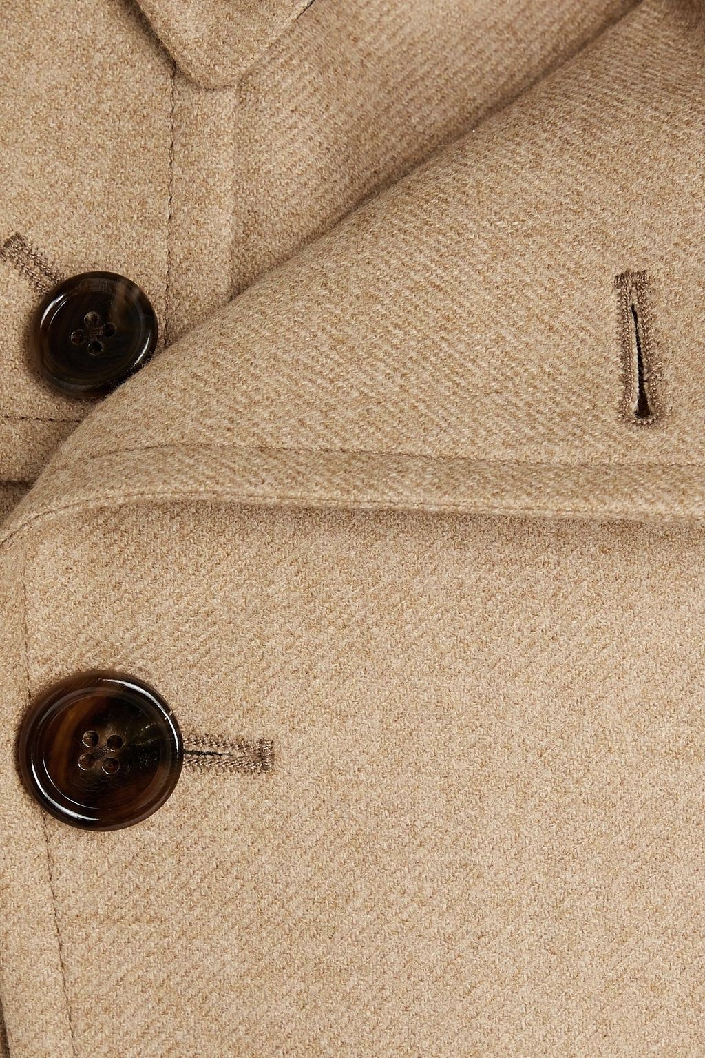 DOLCE&GABBANA Belted wool, cotton and cashmere-blend twill trench coat