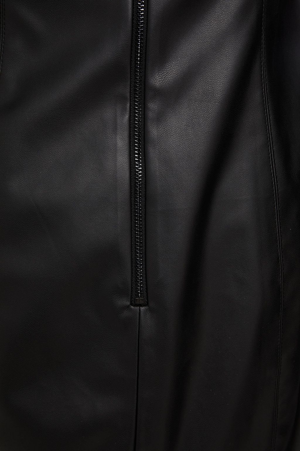 ALICE + OLIVIA Frances pleated vegan leather mini dress