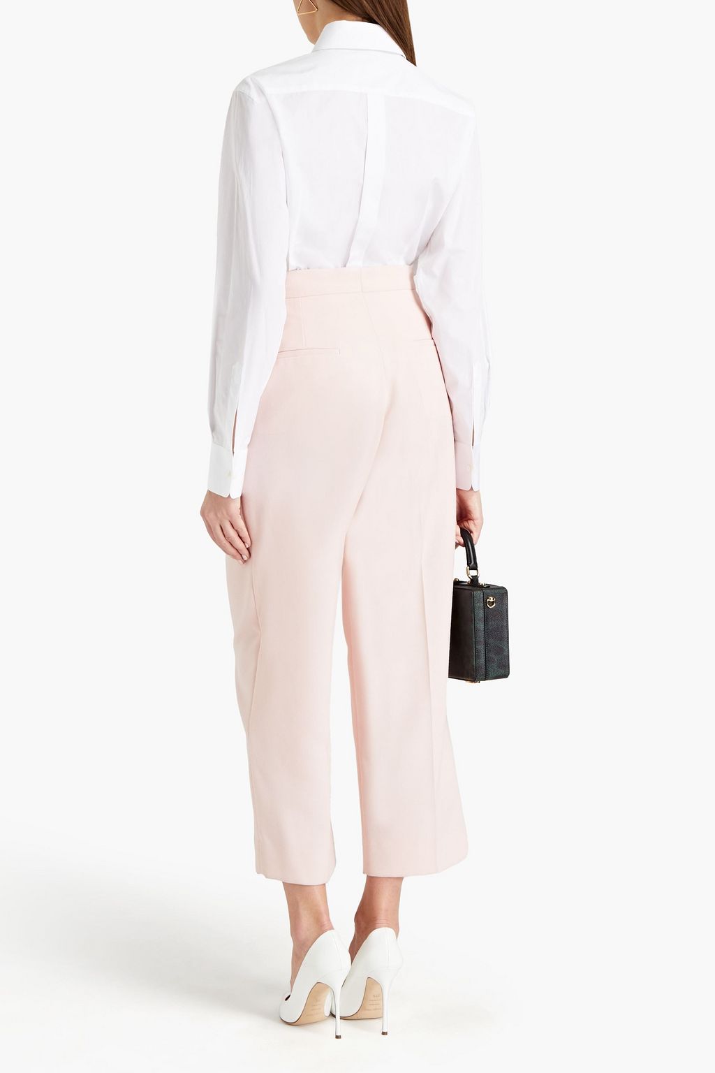 DOLCE&GABBANA Embellished cotton-poplin shirt
