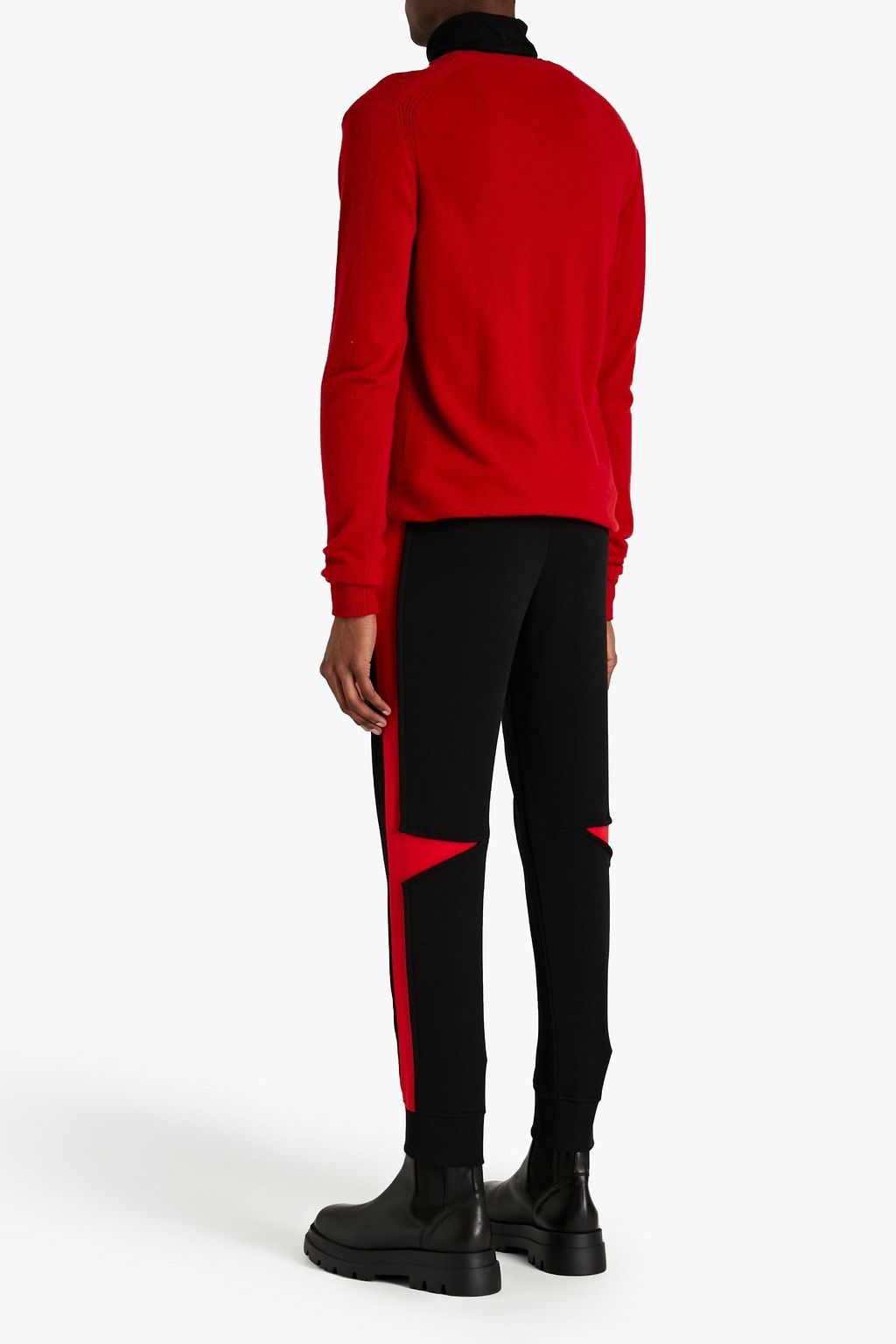 BELSTAFF Engineered slim-fit wool and cashmere-blend sweater