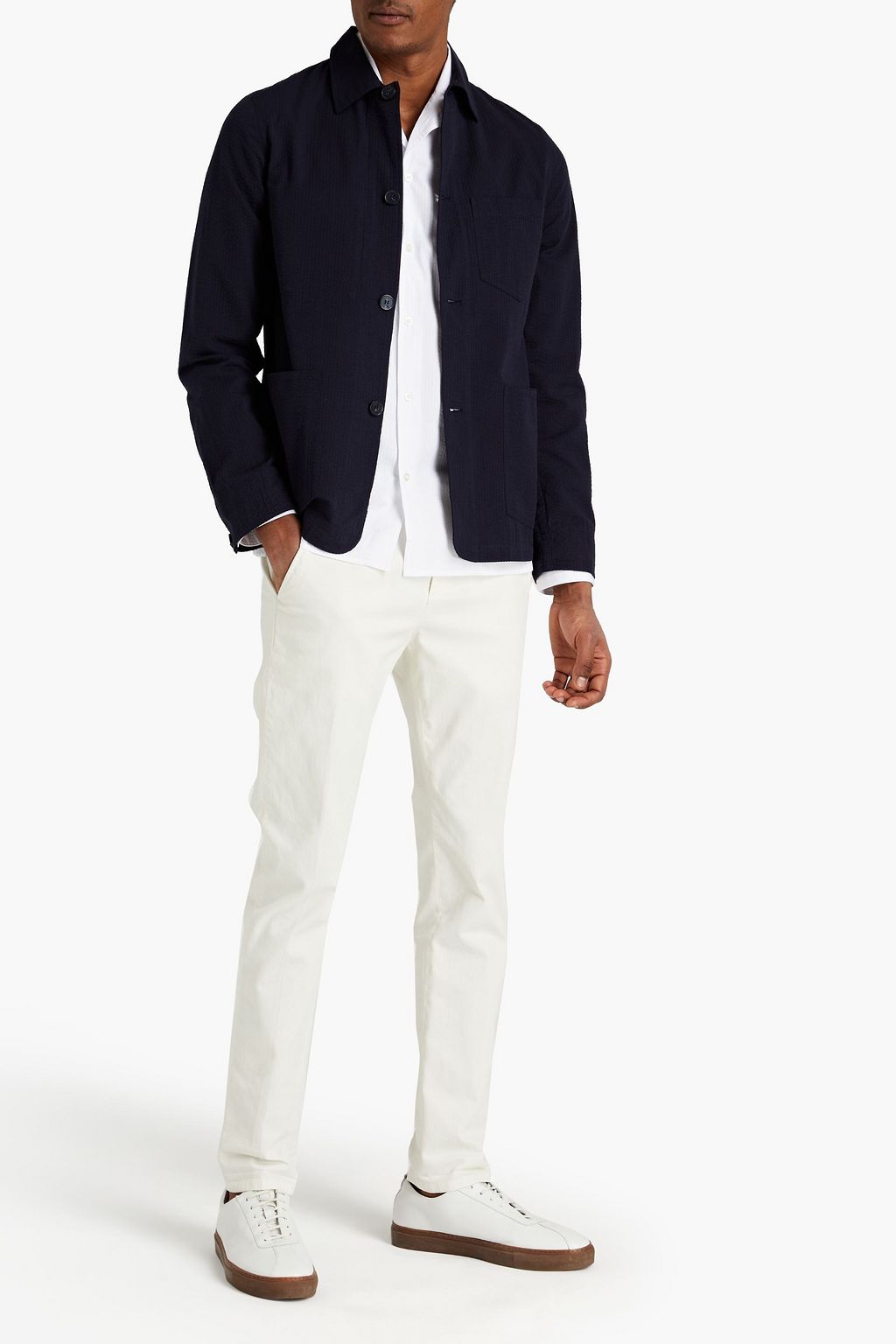 OFFICINE GÉNÉRALE Cotton-seersucker jacket