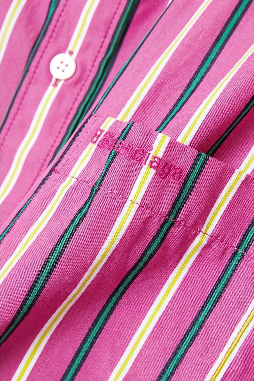 BALENCIAGA Swing striped cotton-poplin shirt