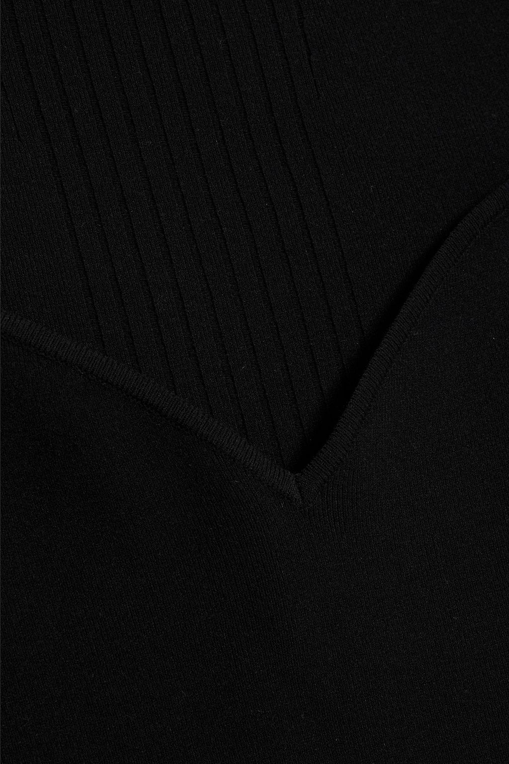 BALENCIAGA Ribbed modal-blend jersey top