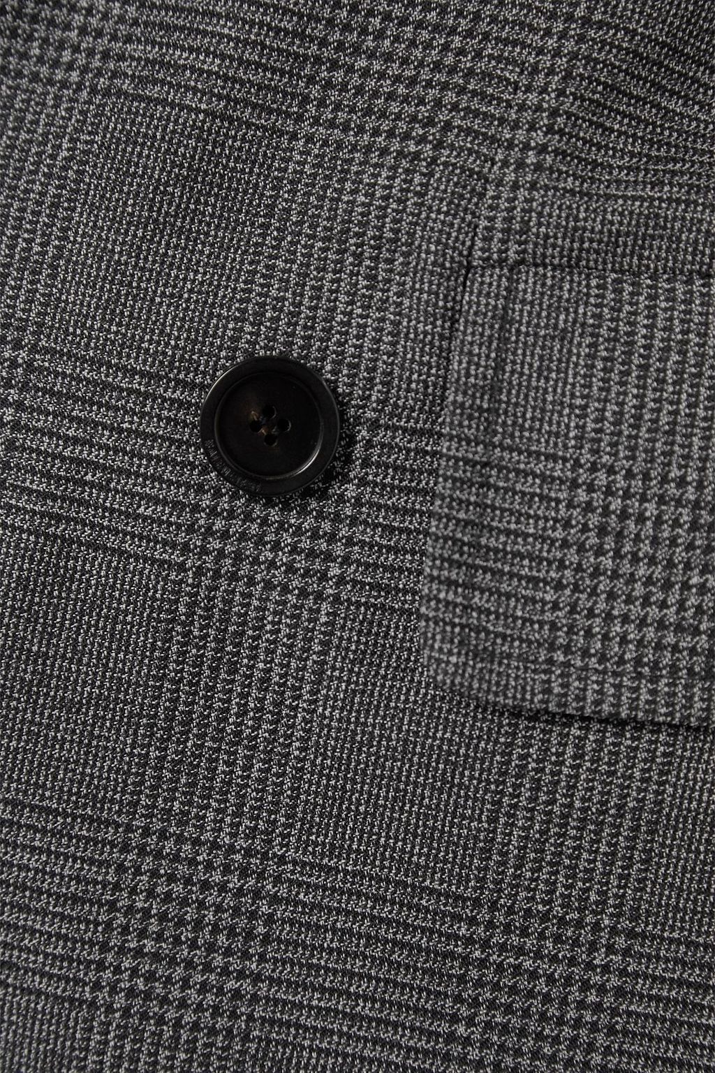 BALENCIAGA Hourglass double-breasted Prince of Wales checked wool coat