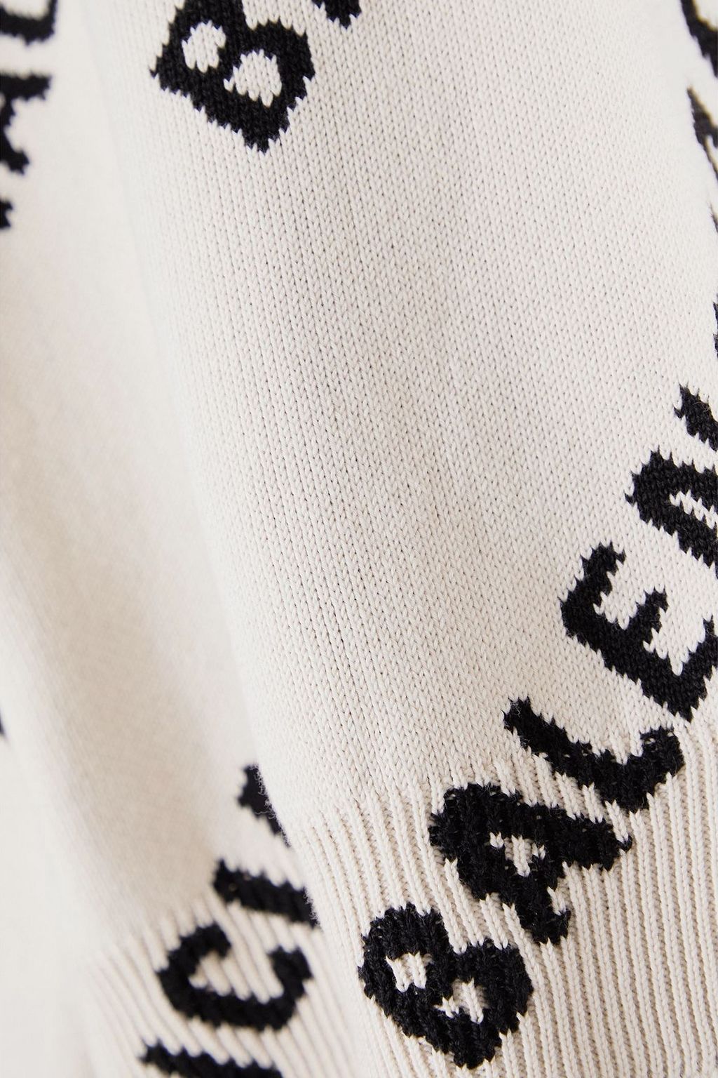 BALENCIAGA Intarsia cotton-blend sweater