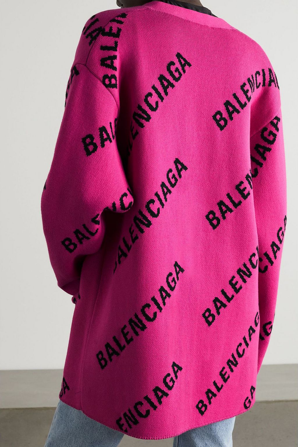 BALENCIAGA Cotton-blend jacquard cardigan