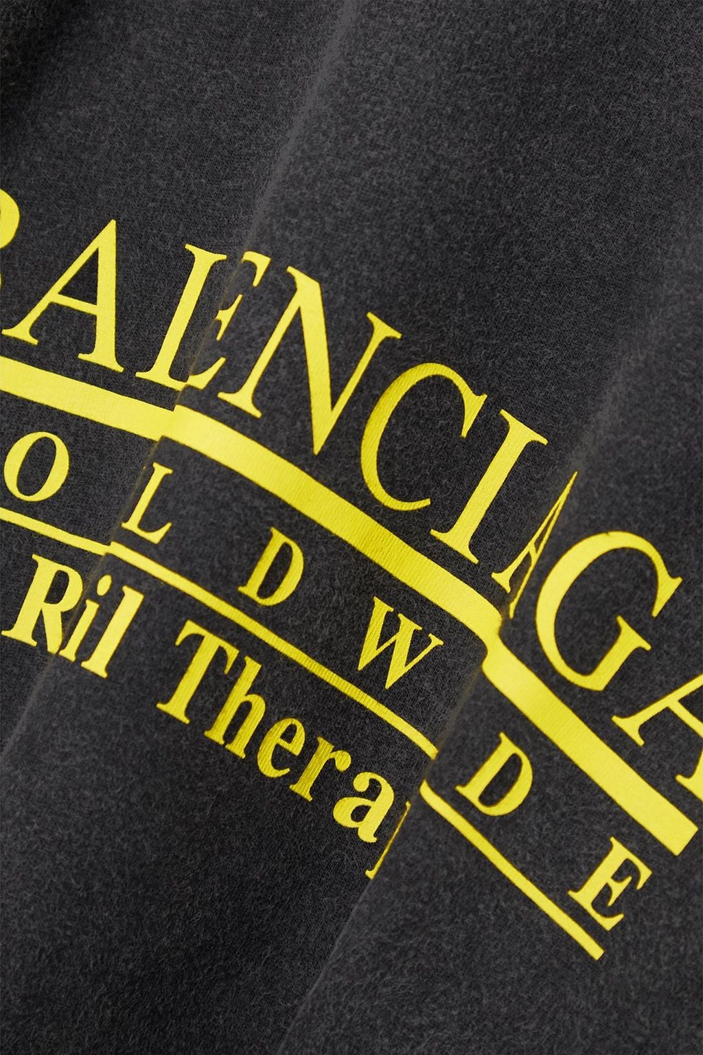 BALENCIAGA Oversized printed cotton-jersey T-shirt