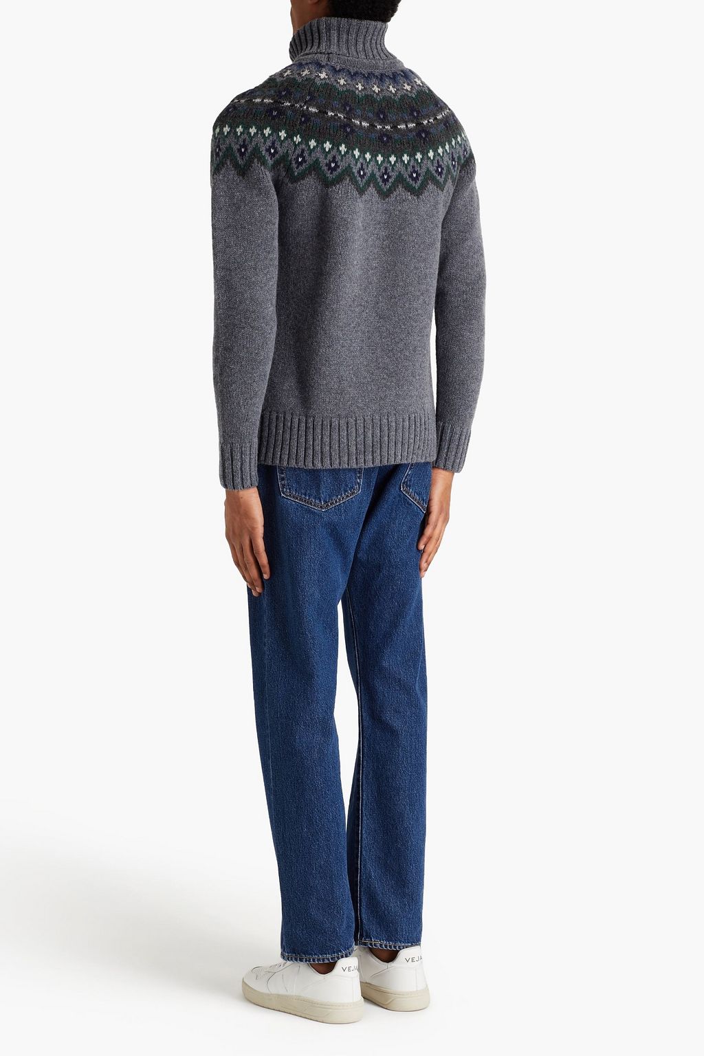 BELSTAFF Nordic jacquard-knit wool turtleneck sweater