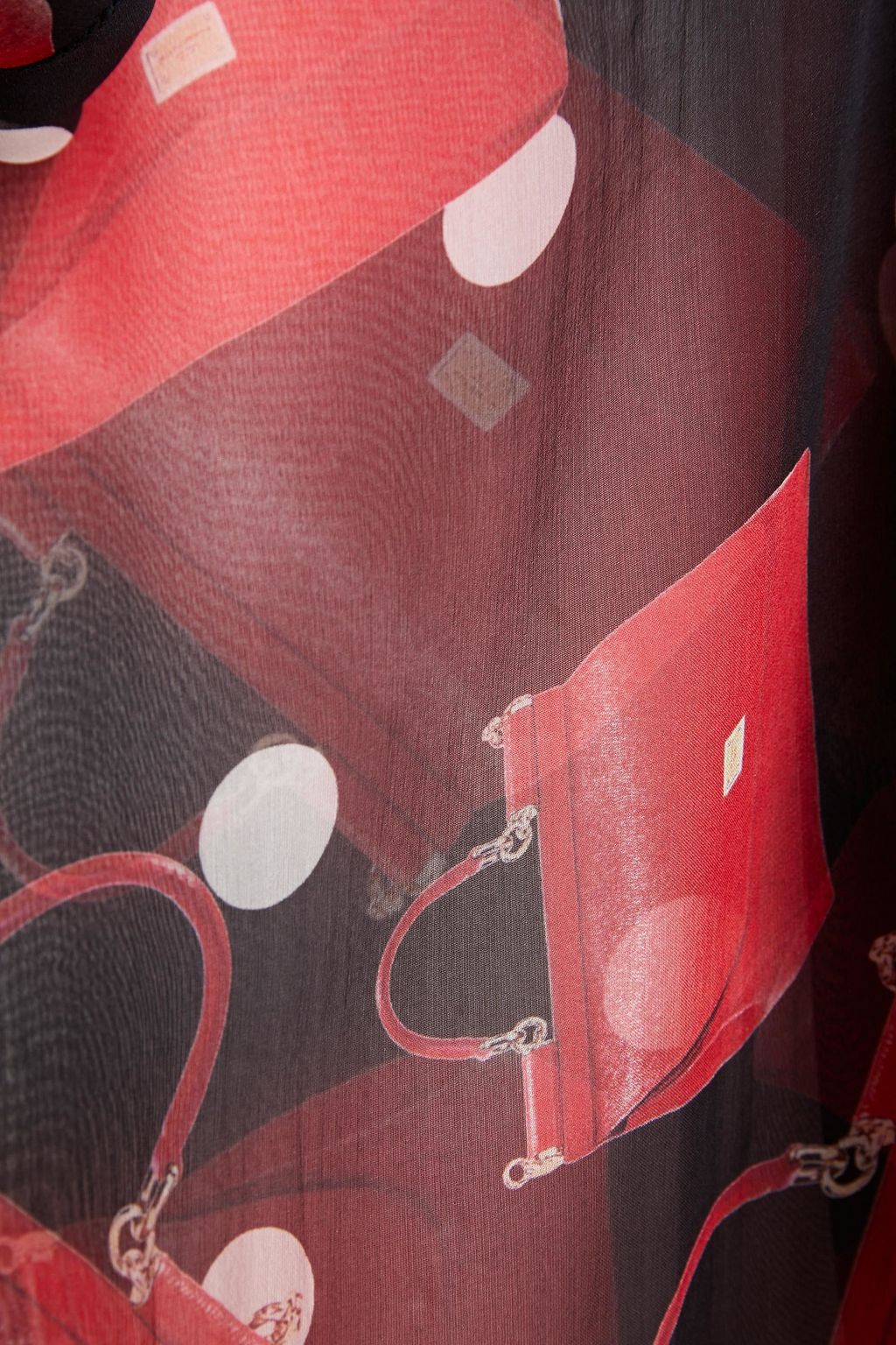 DOLCE&GABBANA Printed silk-chiffon blouse