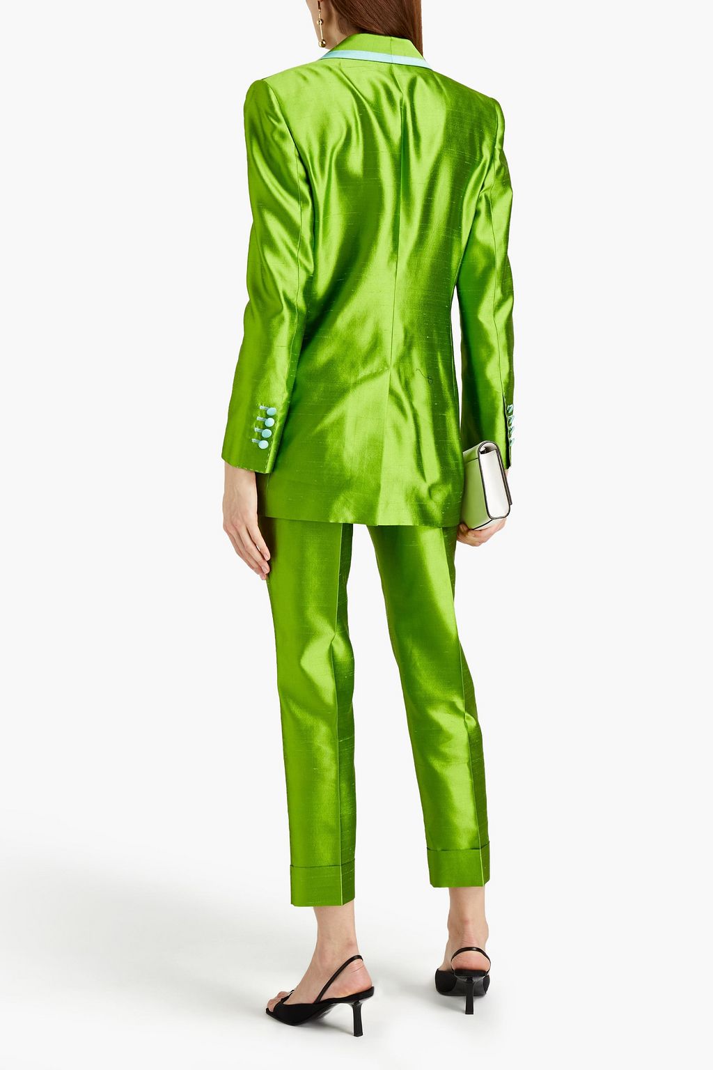 DOLCE & GABBANA Silk-dupioni blazer