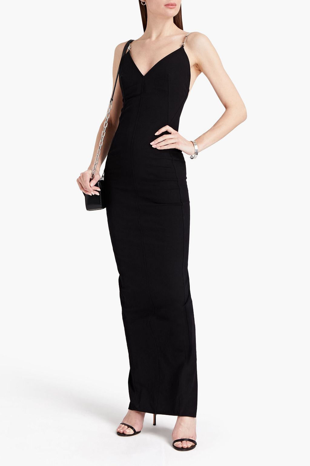 RICK OWENS Cotton-blend faille gown