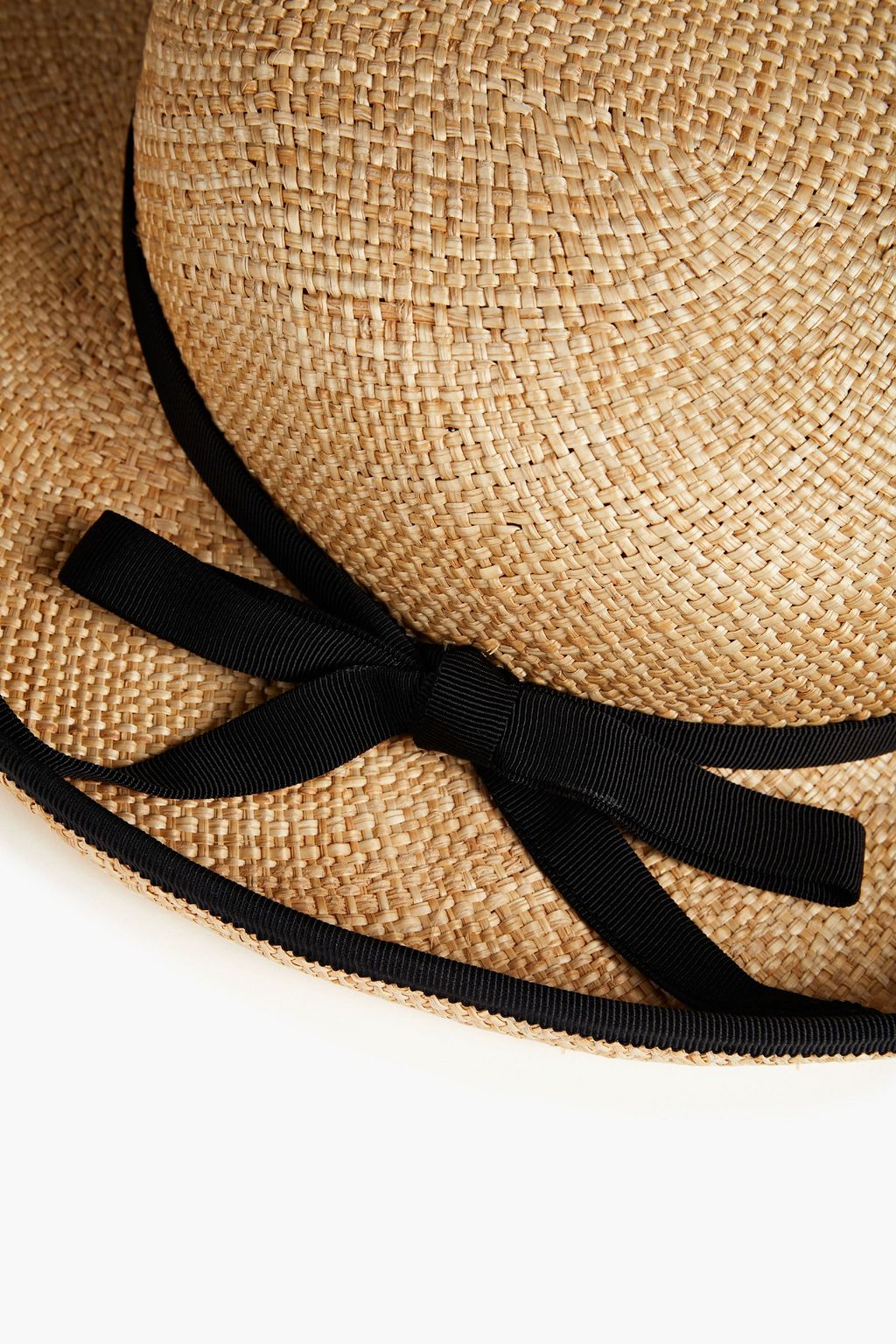 ZIMMERMANN Grosgrain-trimmed straw sunhat
