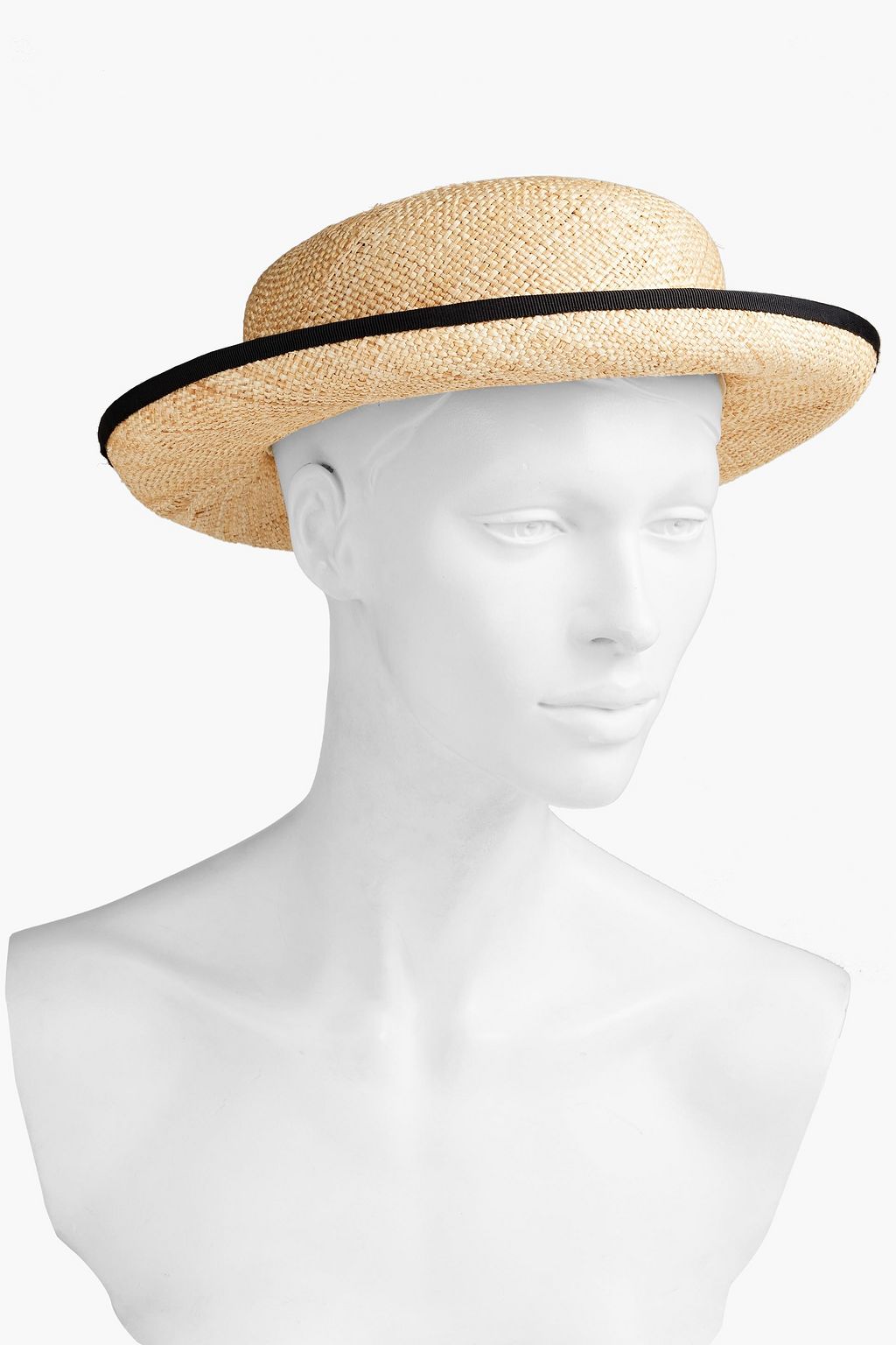 ZIMMERMANN Grosgrain-trimmed straw sunhat