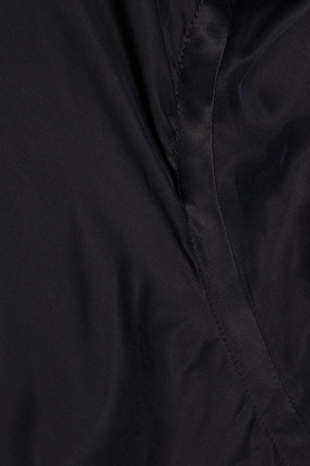 RICK OWENS Draped washed satin-cupro gown