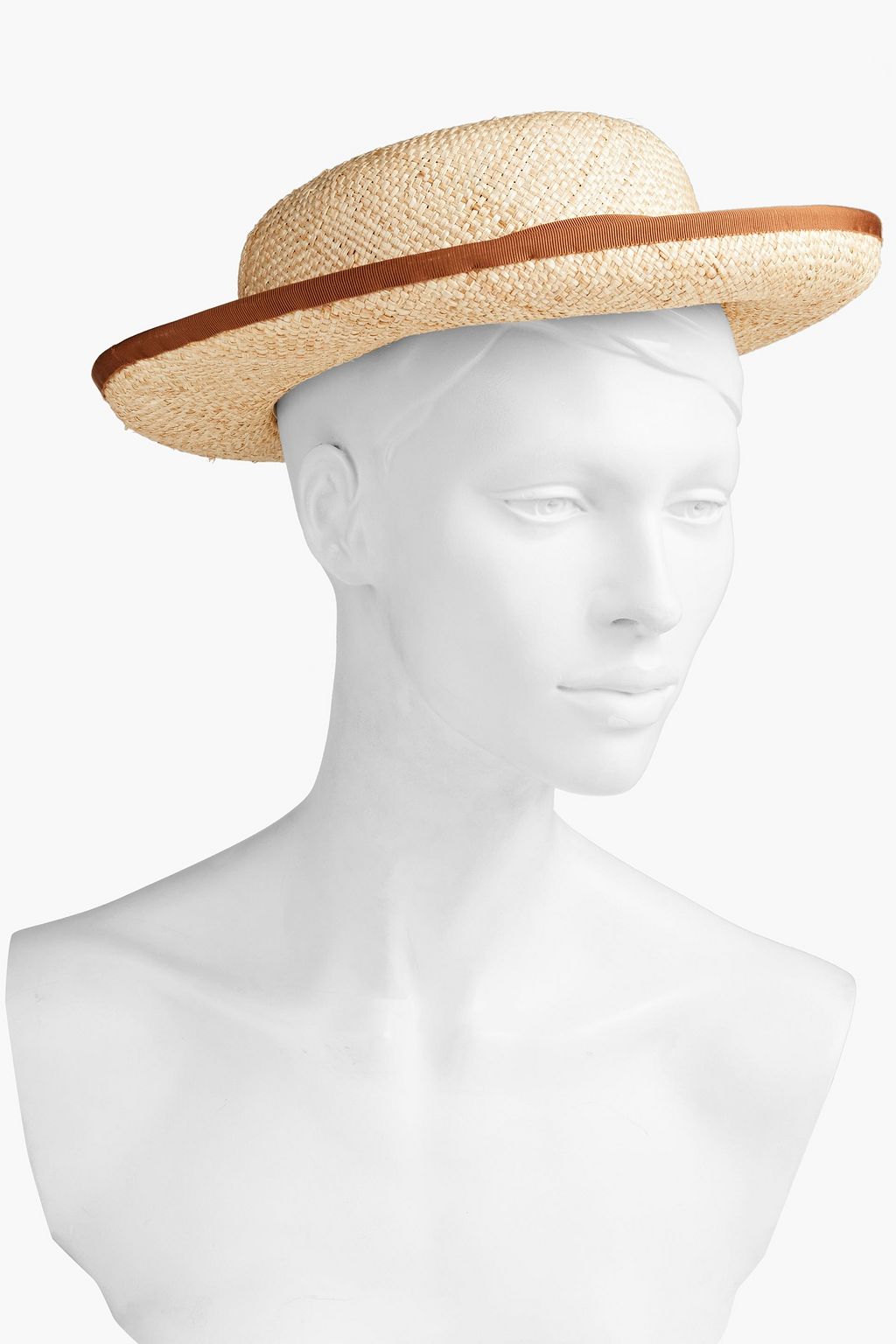ZIMMERMANN Grosgrain-trimmed straw sunhat