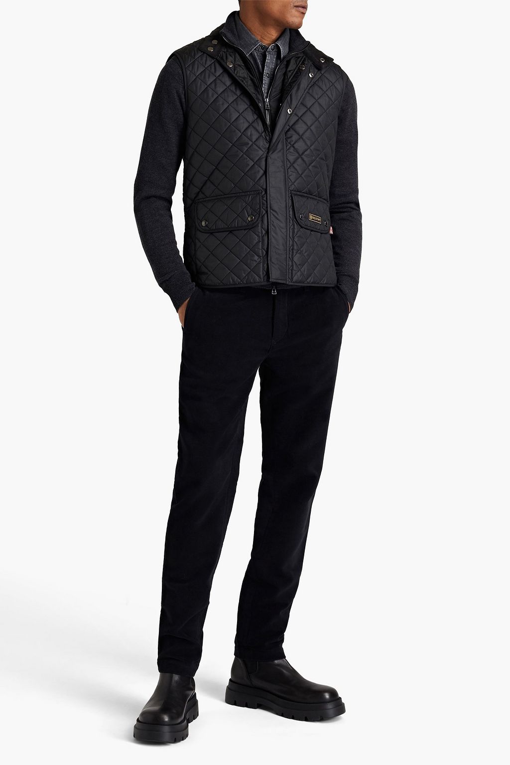 BELSTAFF Wimbourne brushed cotton-twill chinos
