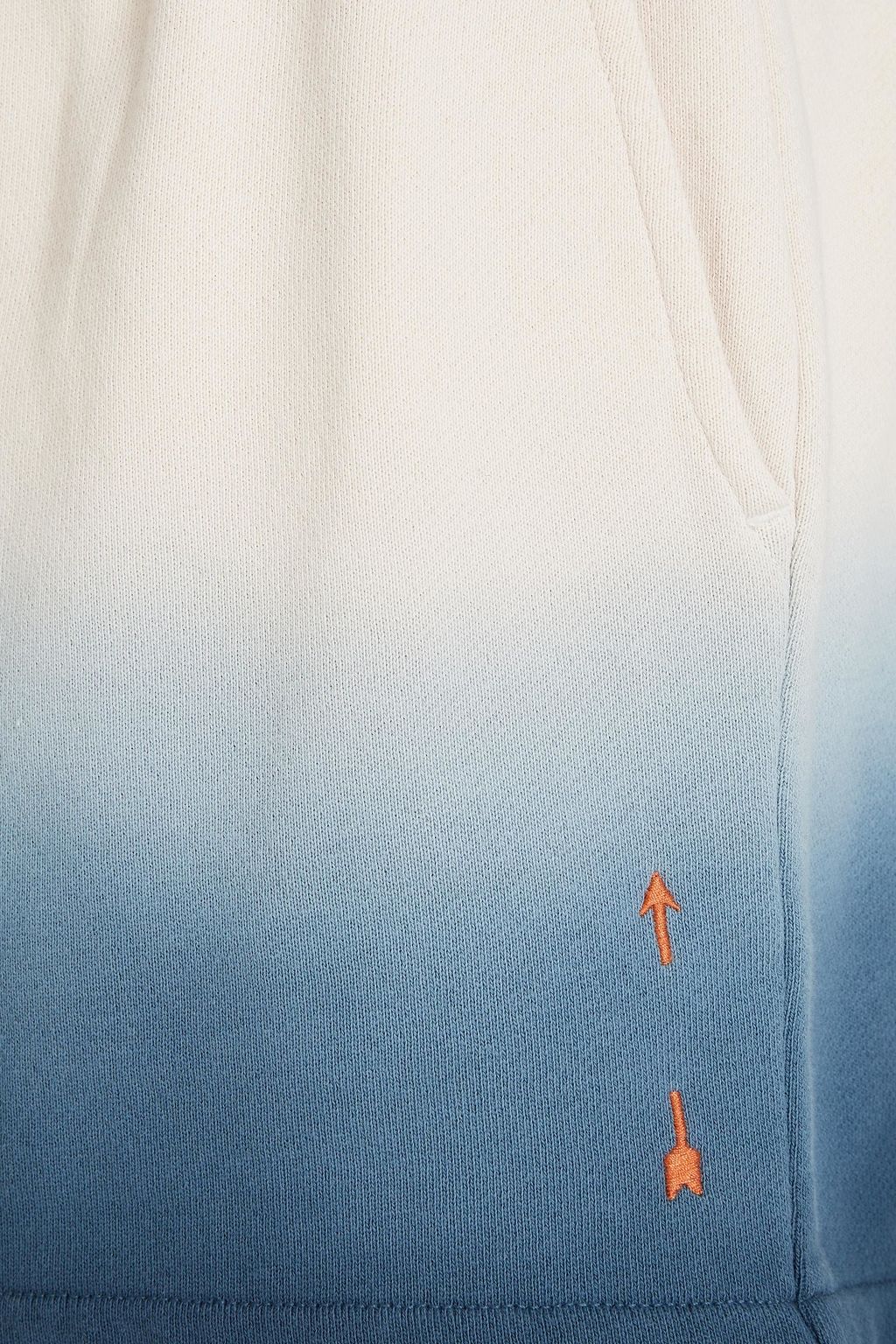 THE UPSIDE Dégradé French cotton-terry shorts