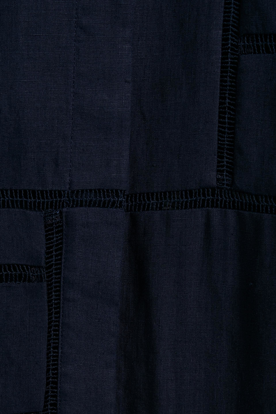Gabriela Hearst Taj Lattice-trimmed Linen Shirt In Blue