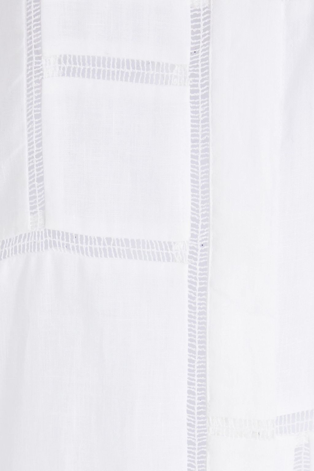 GABRIELA HEARST Taj lattice-trimmed linen shirt