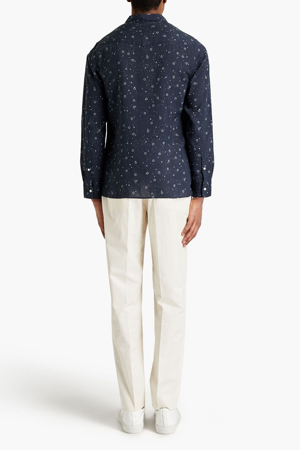 OFFICINE GÉNÉRALE Printed Lyocell-mousseline shirt