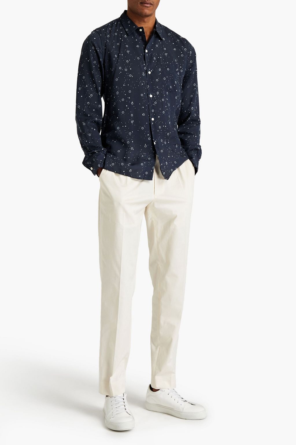 OFFICINE GÉNÉRALE Printed Lyocell-mousseline shirt
