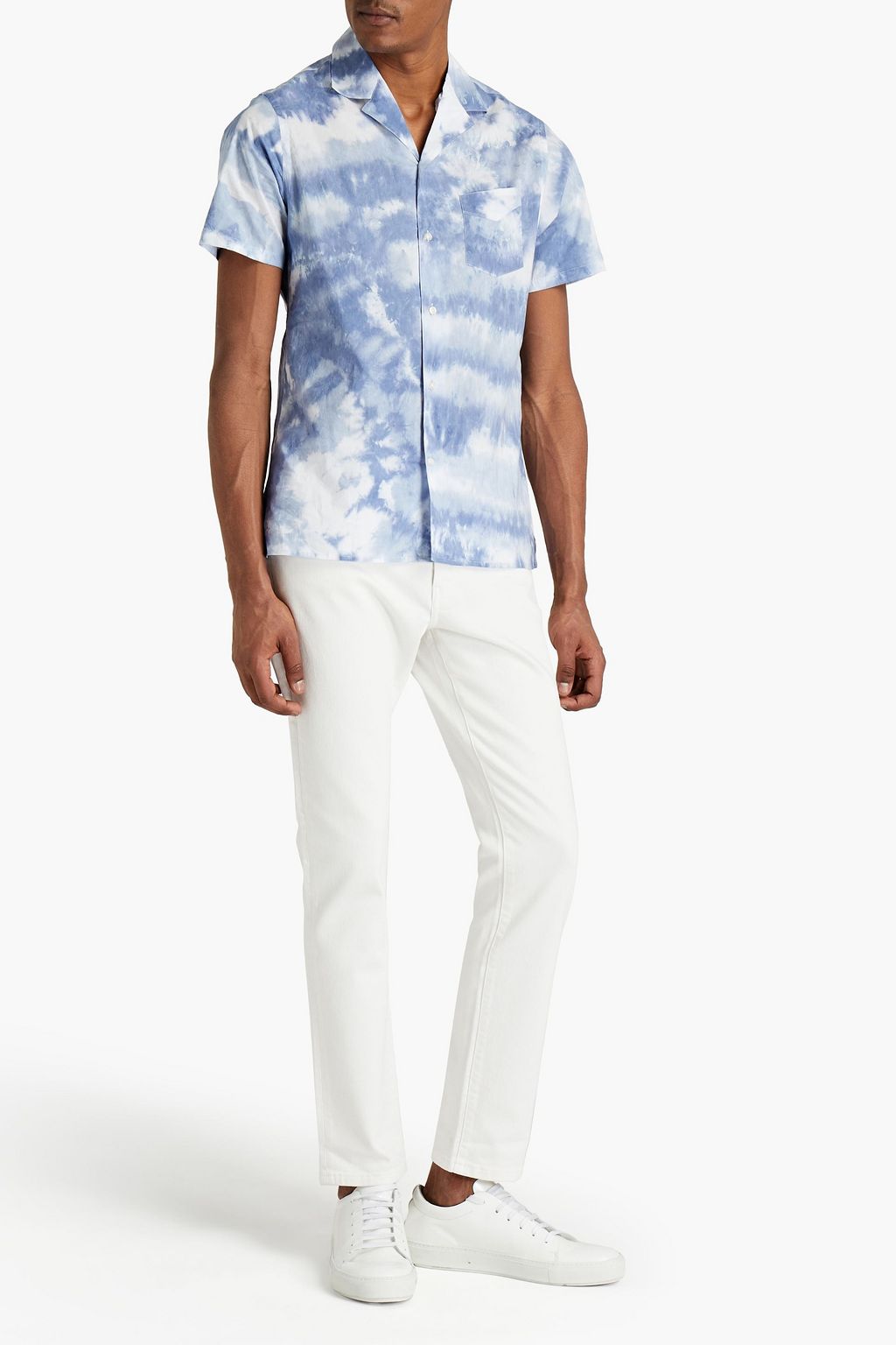 OFFICINE GÉNÉRALE Dario tie-dyed cotton-poplin shirt