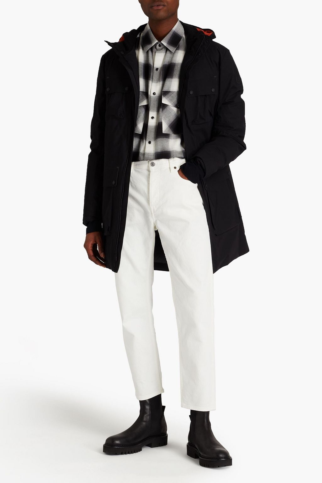 BELSTAFF Trialmaster shell hooded down parka